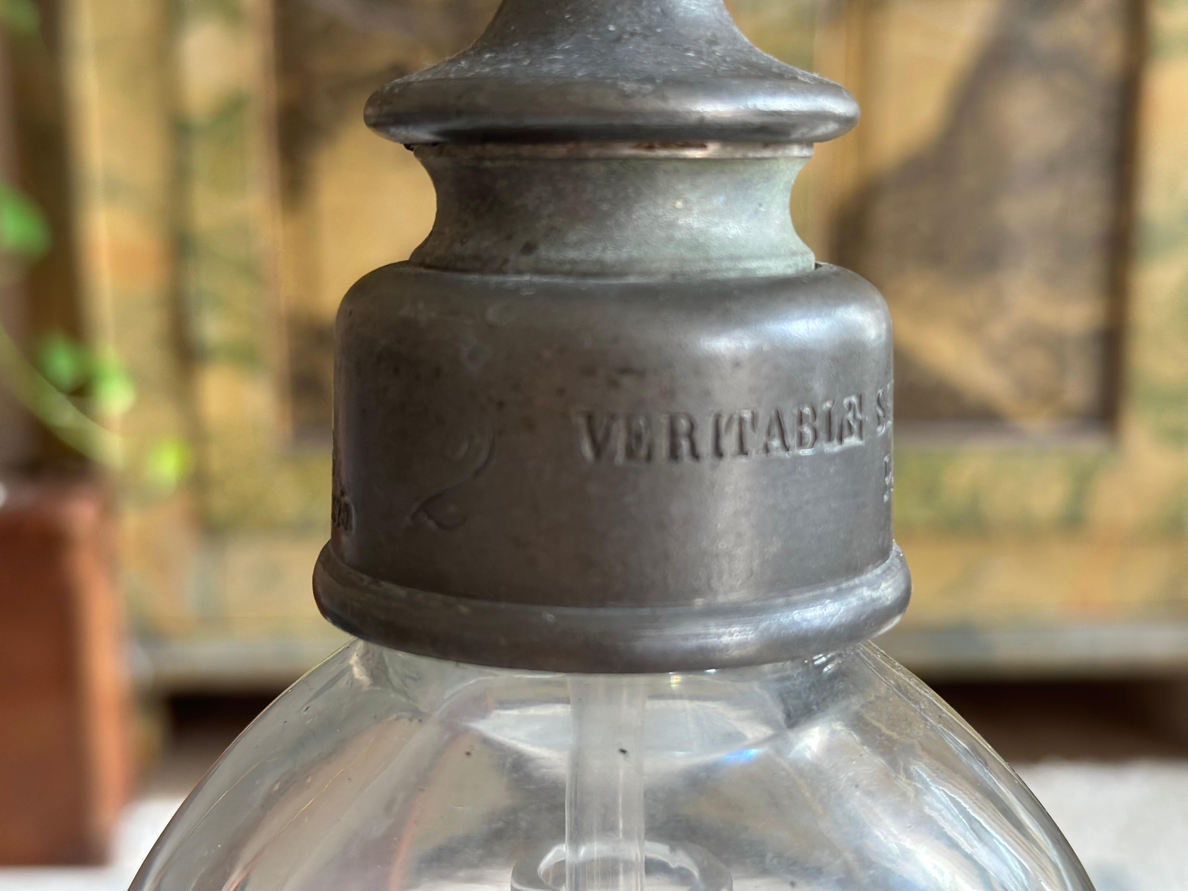 Antique French XL double Soda Siphon – Paris, circa 1890 For Sale 1