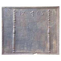 Antique French 'Year' Fireback, 18th Century
