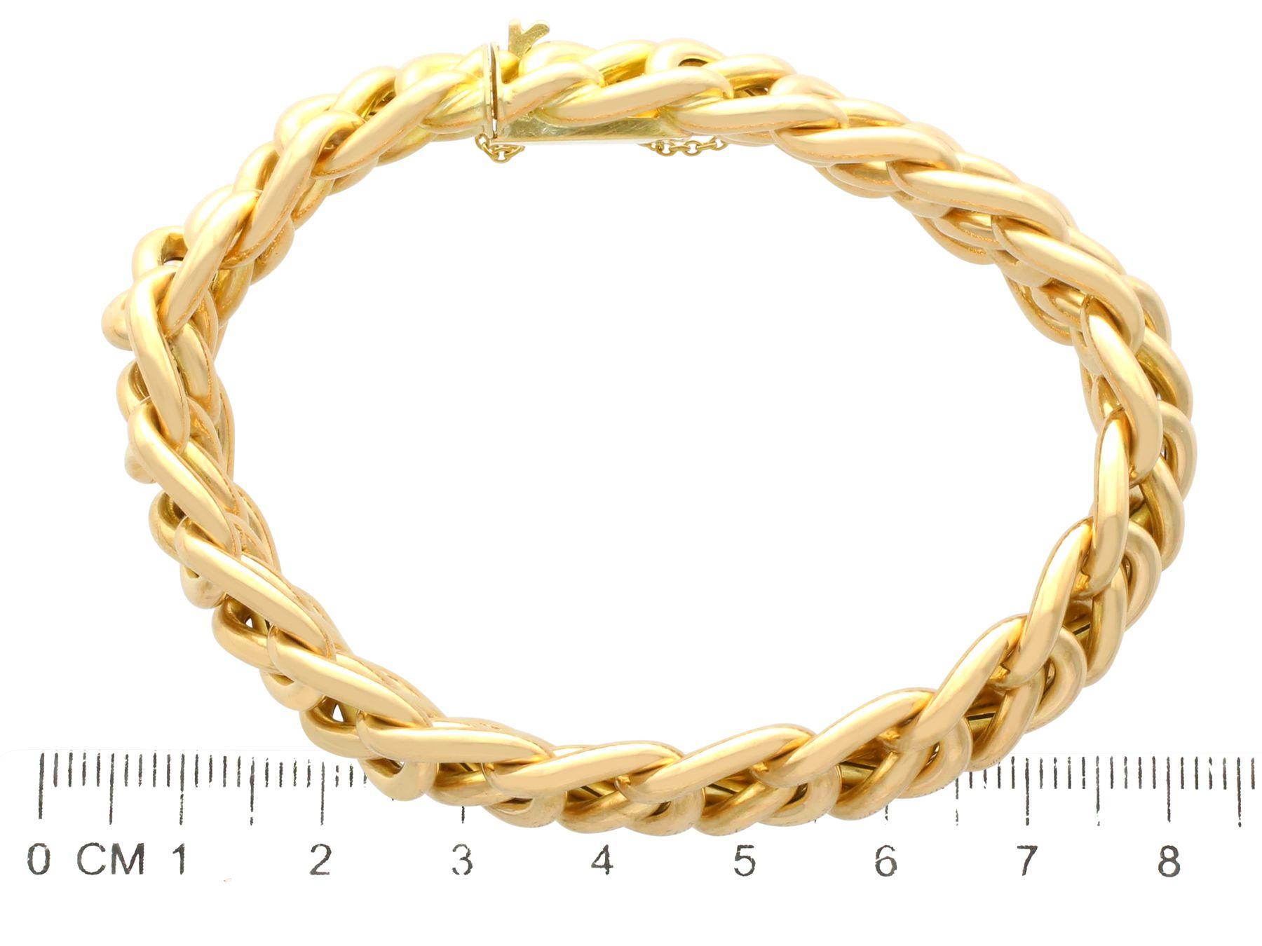Antique French Yellow Gold Bracelet, circa 1910 For Sale 1