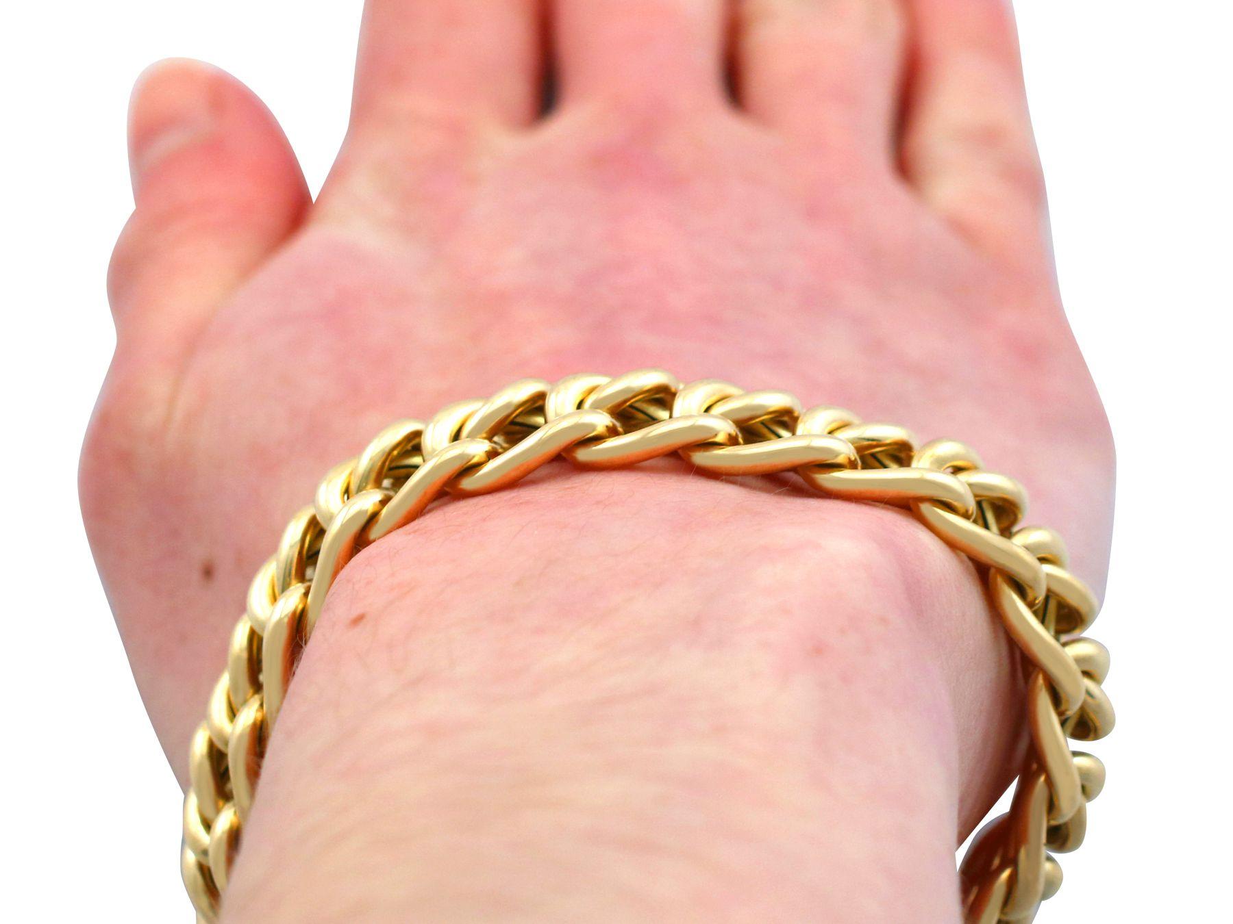 Antique French Yellow Gold Bracelet, circa 1910 For Sale 5