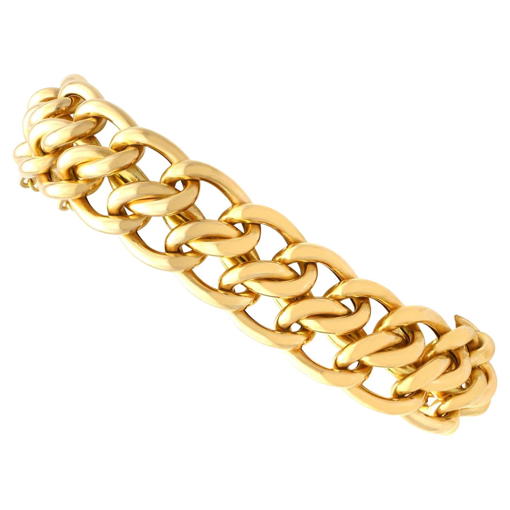 Antique French Yellow Gold Bracelet, circa 1910 For Sale