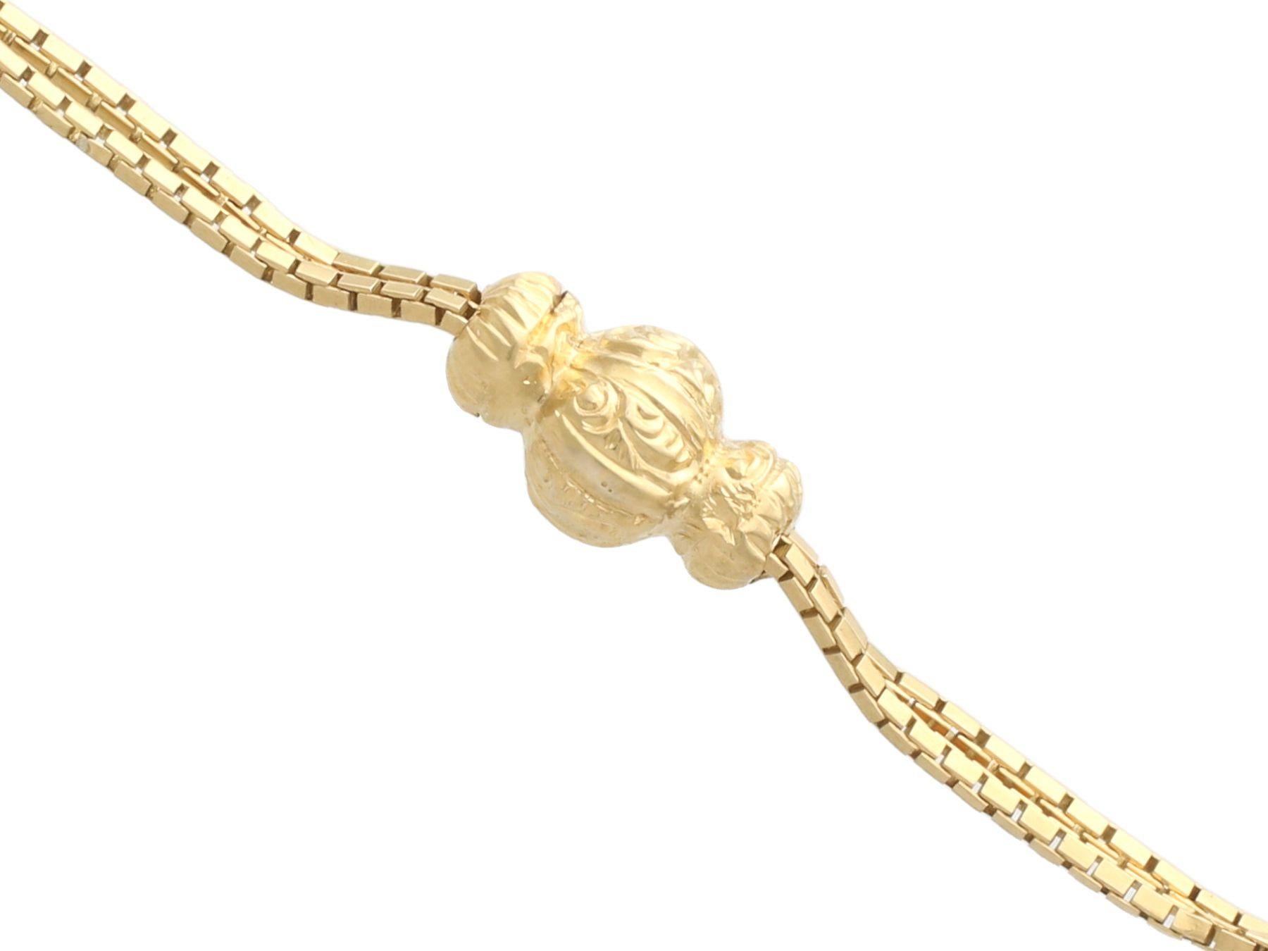 Antique French Yellow Gold Sautoir Chain, Circa 1870 In Excellent Condition For Sale In Jesmond, Newcastle Upon Tyne