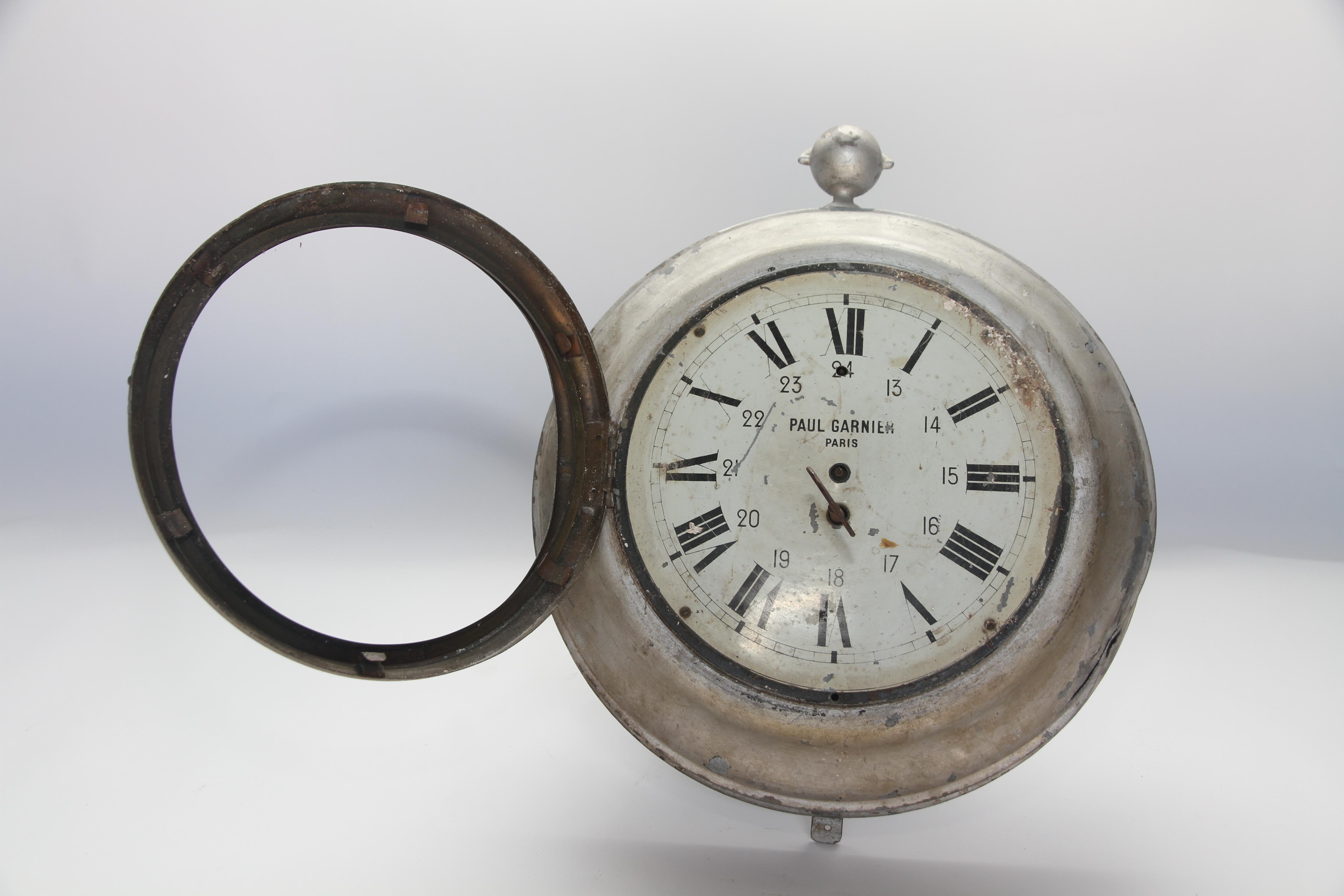 Antique French Zinc Clock, Paul Garnier Paris 2