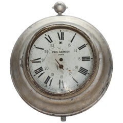 Antique French Zinc Clock, Paul Garnier Paris