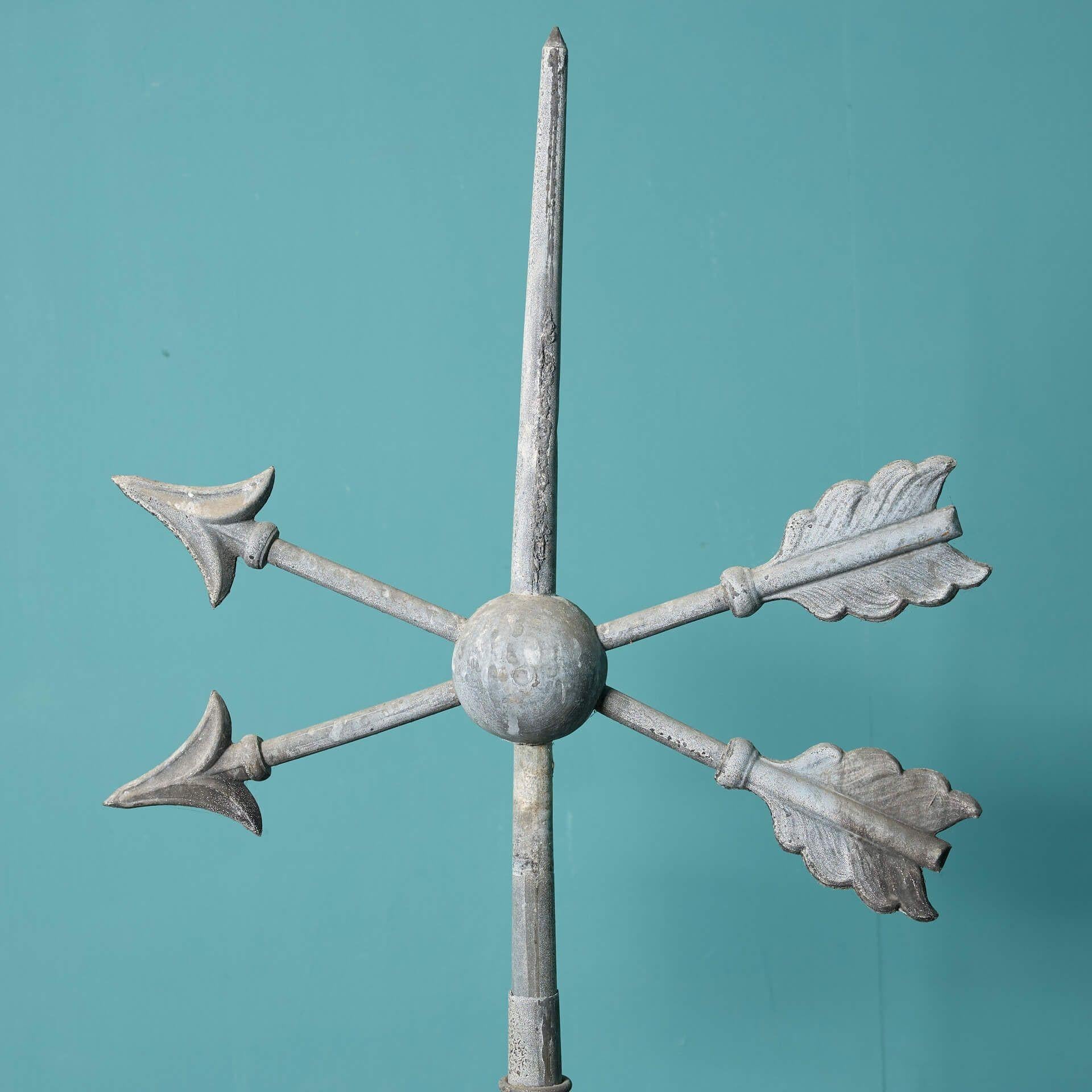 Country Antique French Zinc Weathervane For Sale