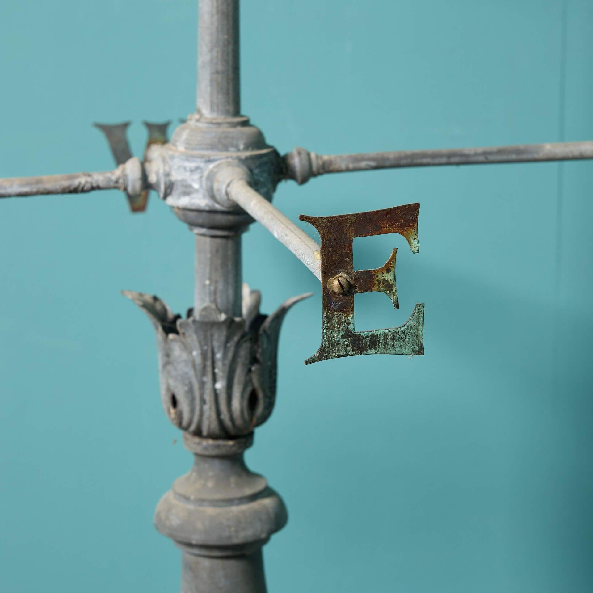Antique French Zinc Weathervane In Good Condition For Sale In Wormelow, Herefordshire
