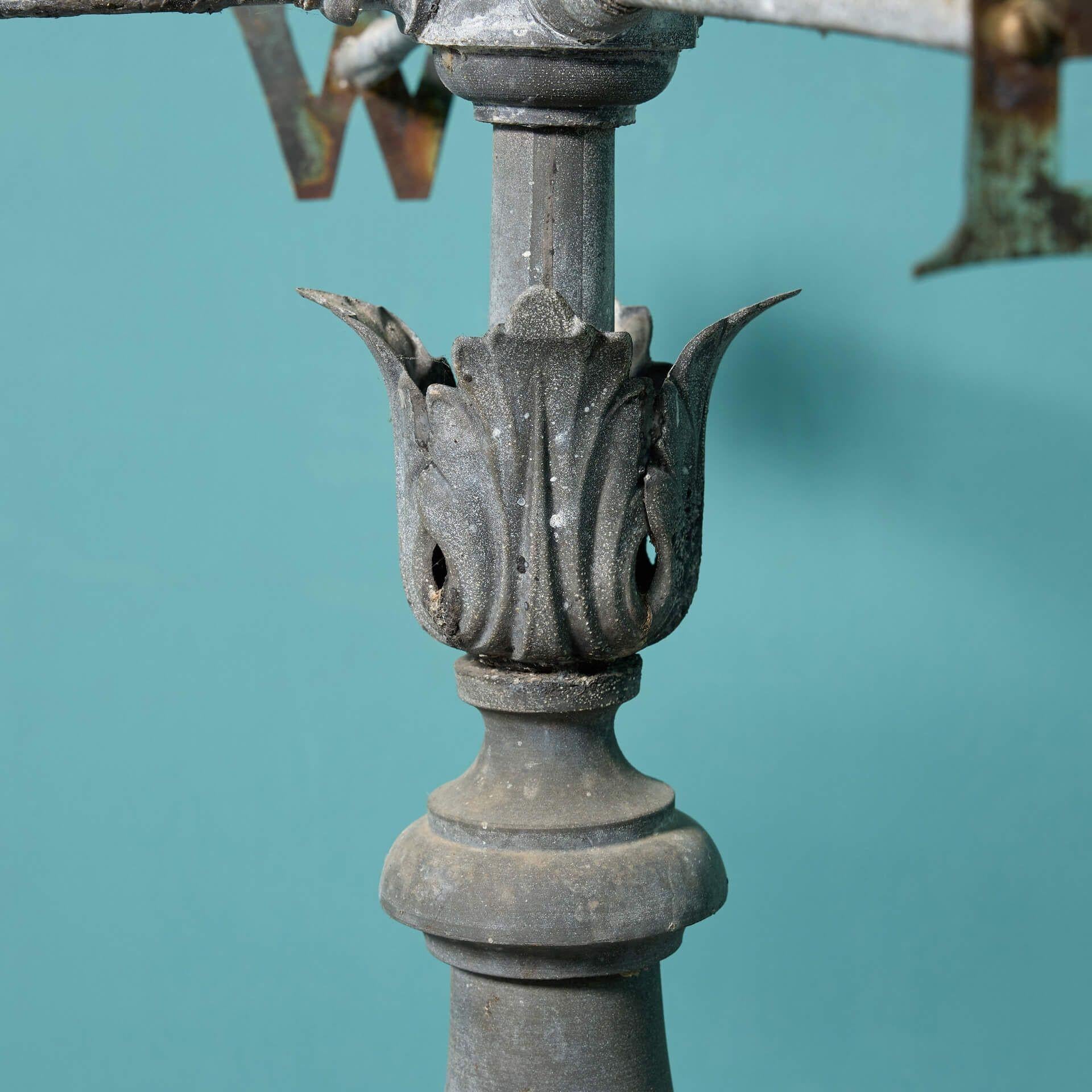 19th Century Antique French Zinc Weathervane For Sale