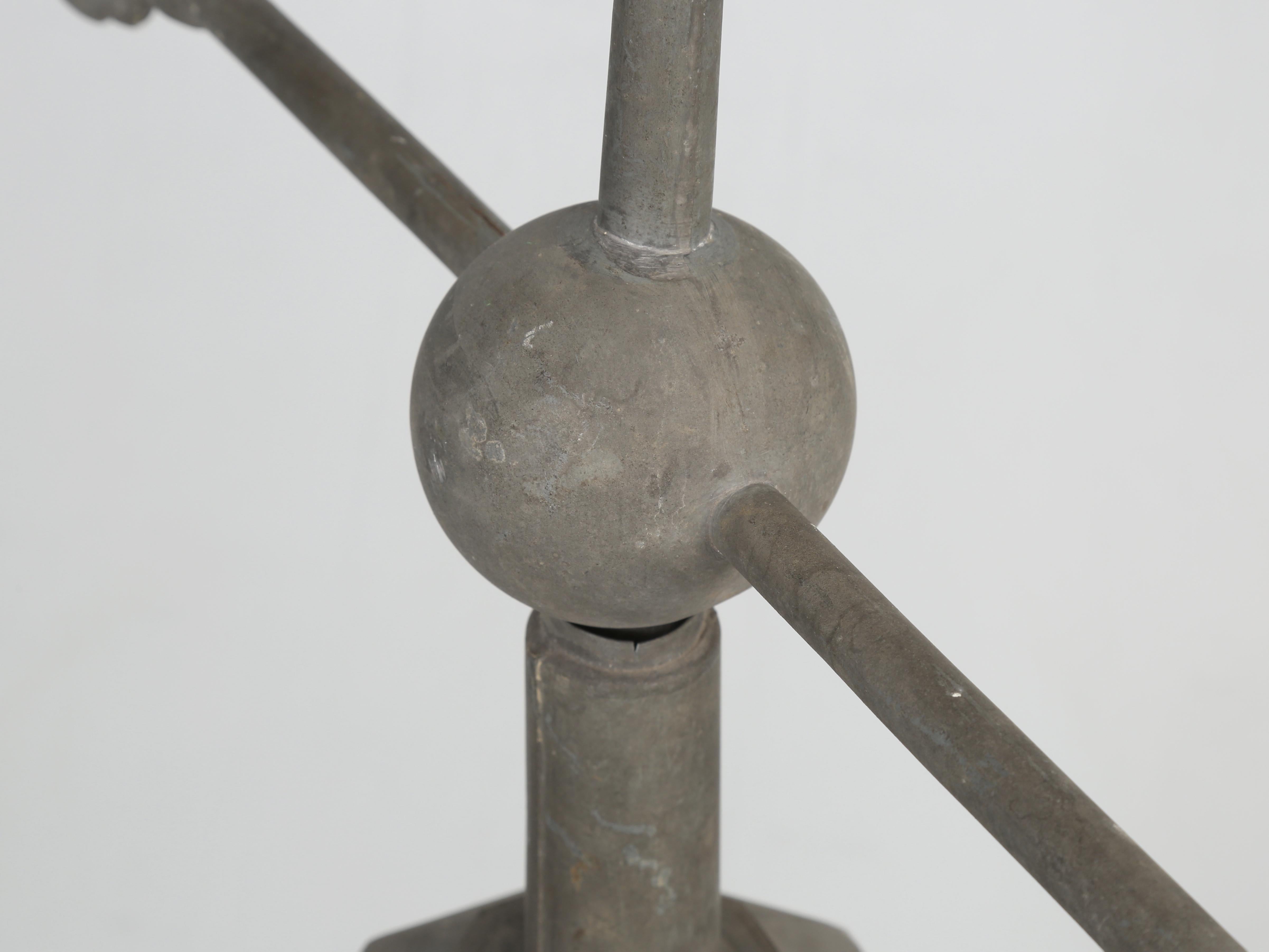 Fait main Antique girouette franaise en zinc en tat original C1900''s en vente