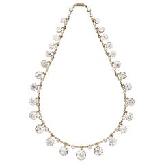 Collana antica con frangia e 50 carati di Diamonds Mine Cut, Hancocks