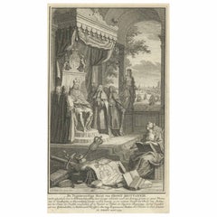 Antikes Frontispiz von Band über Großbritannien, 1754