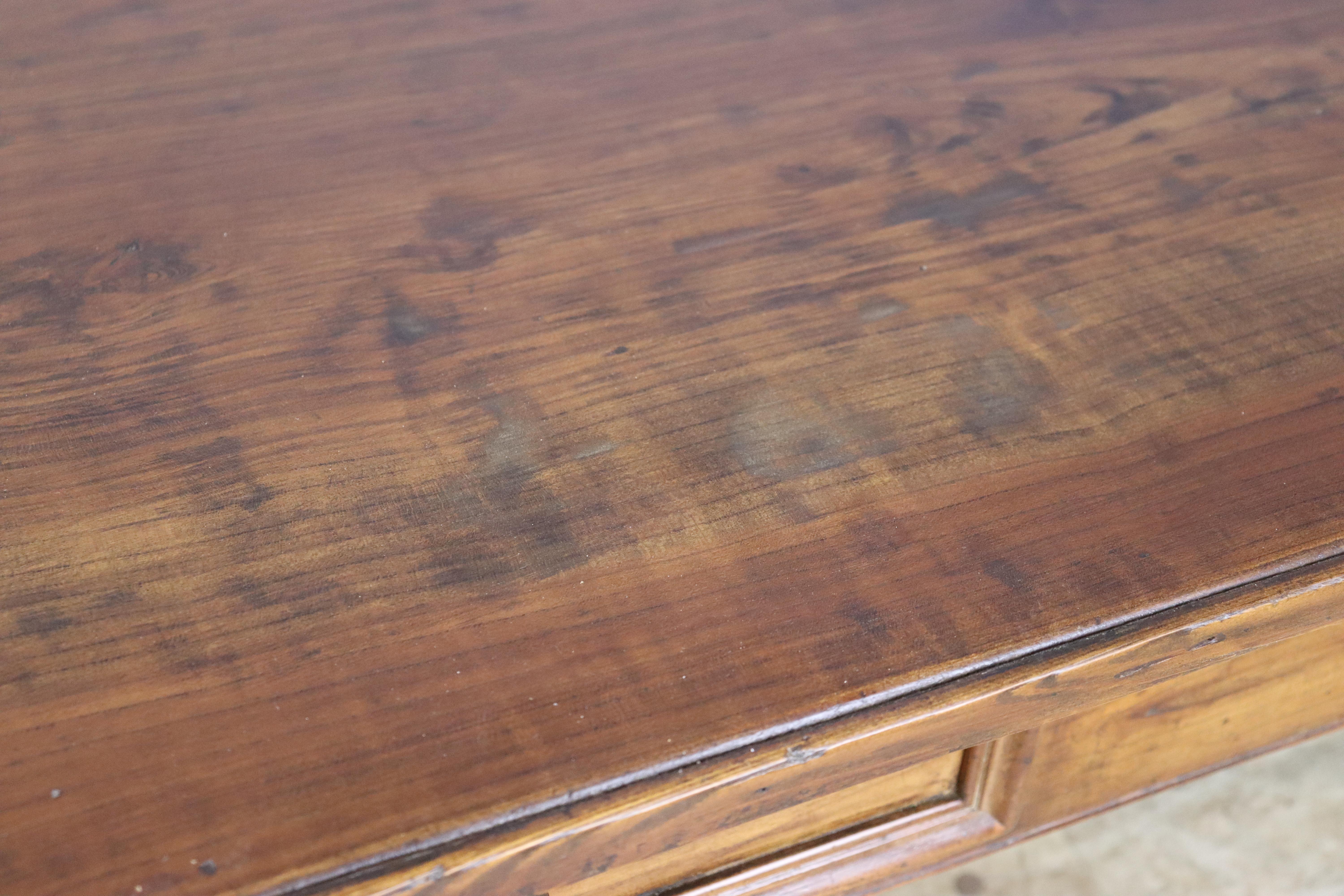 Antique Fruitwood Alsacian Coffee Table with Two Drawers For Sale 3