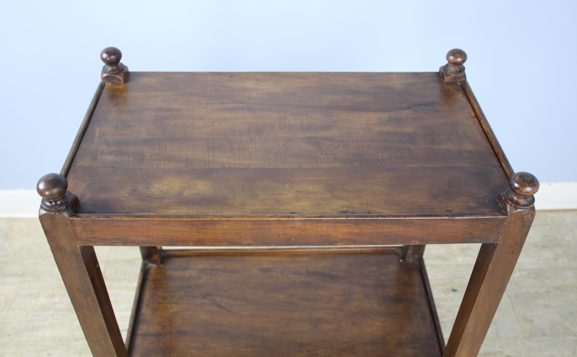 Antique Fruitwood Bar Cart/Trolley 2