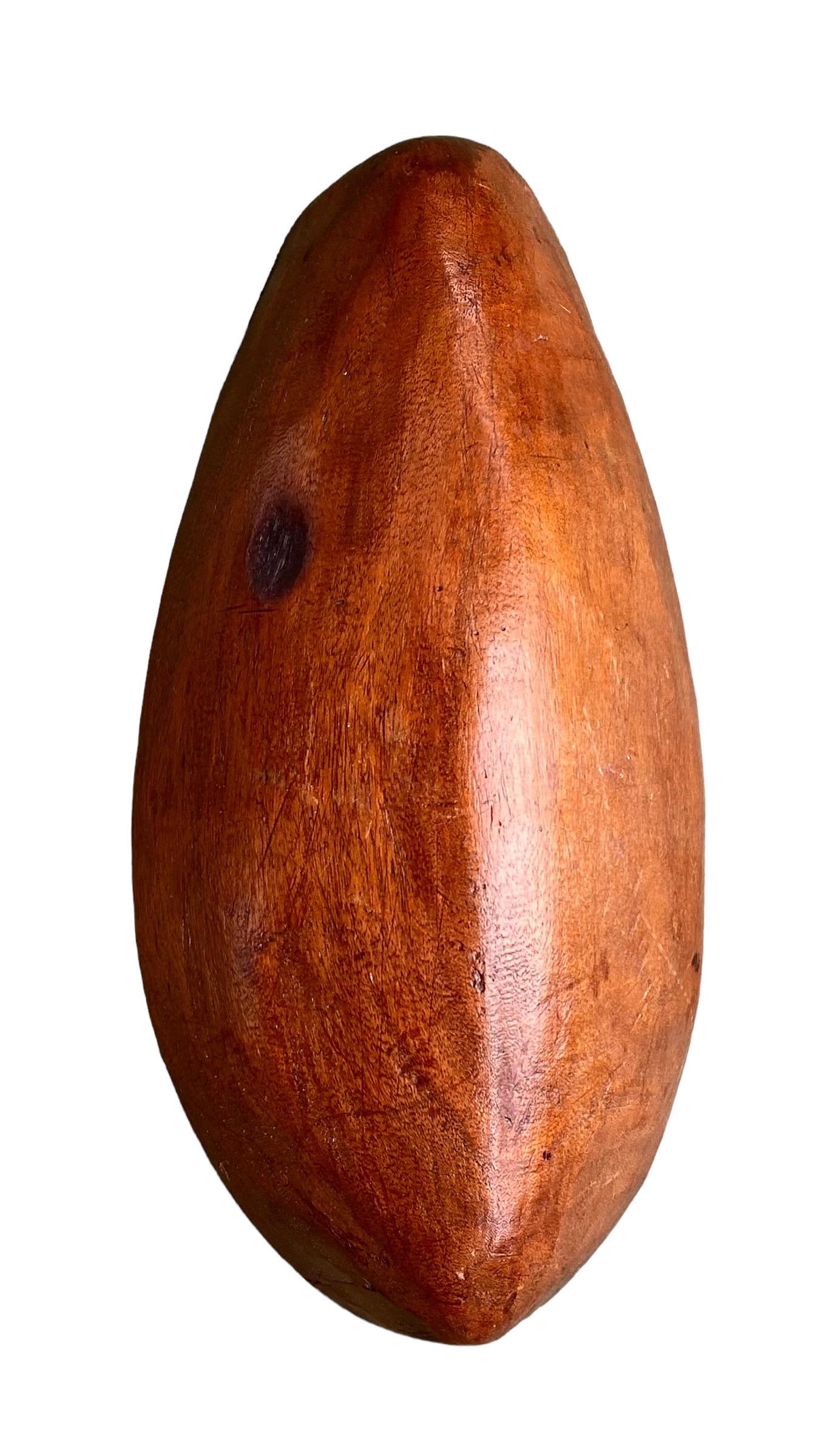 Antique Fruitwood French Farmhouse Grain Scoop For Sale 2