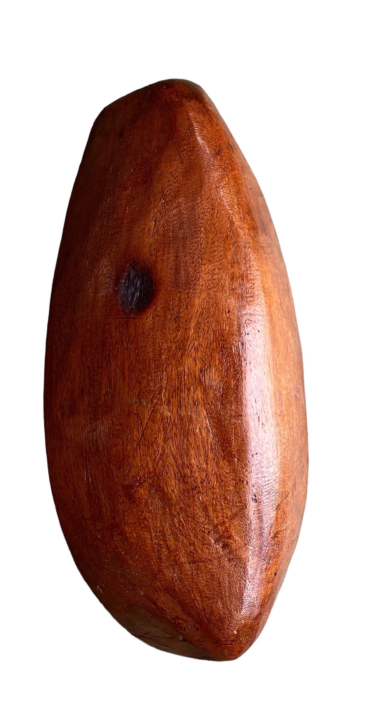 Antique Fruitwood French Farmhouse Grain Scoop In Good Condition For Sale In New Orleans, LA