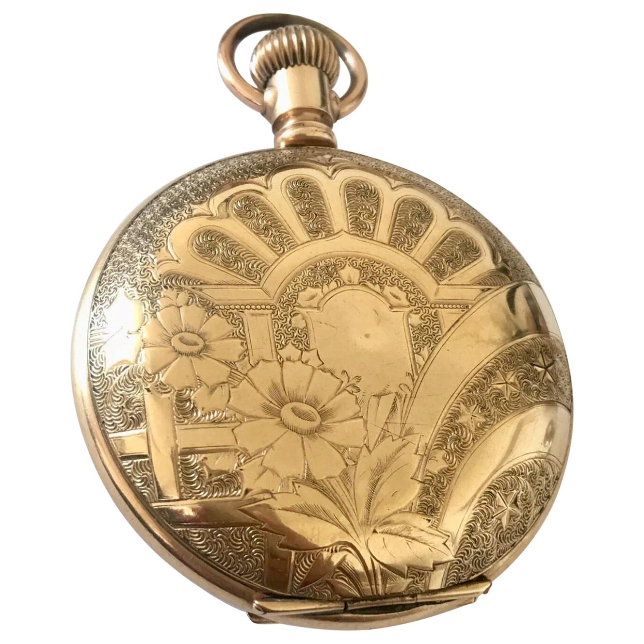 antique full hunter pocket watch