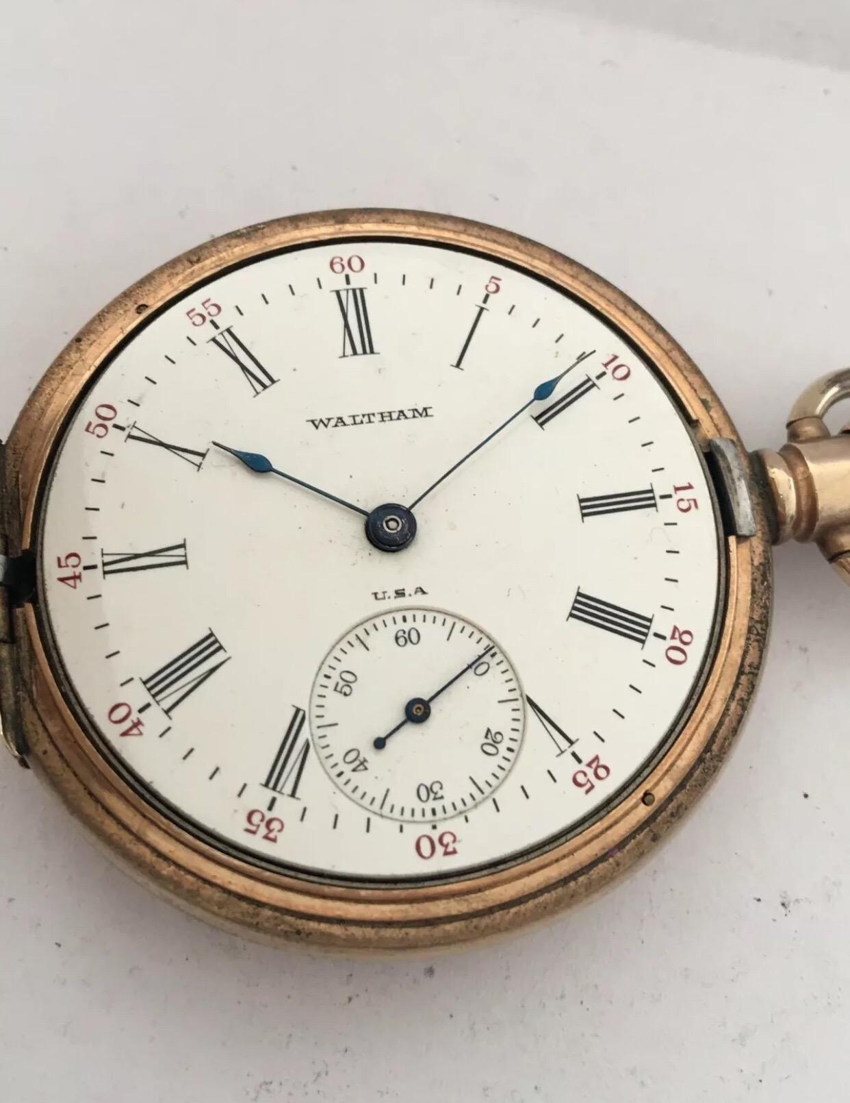 waltham hunter pocket watch