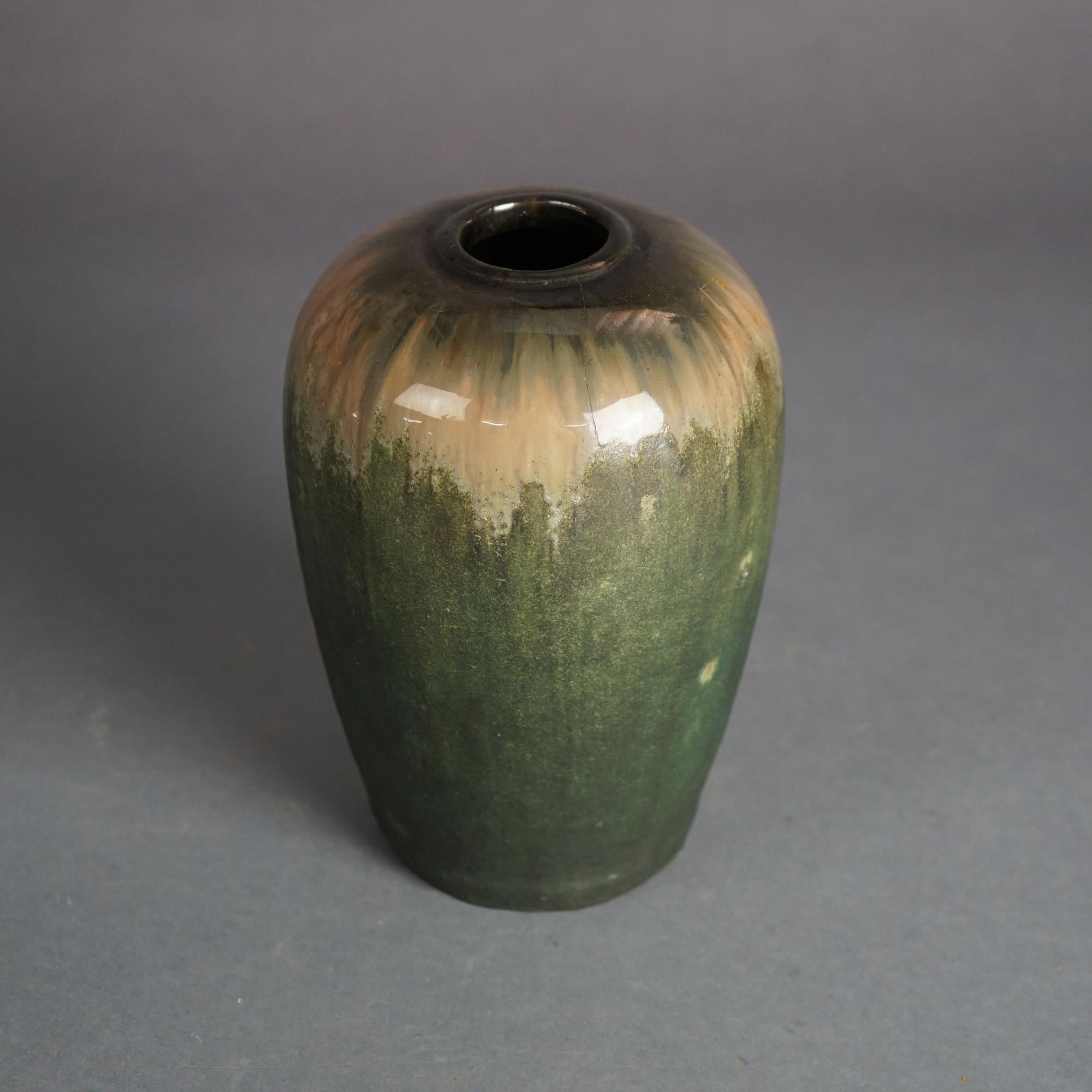 Arts and Crafts Antique Fulper for Prang Arts & Crafts Pottery Vase C1920