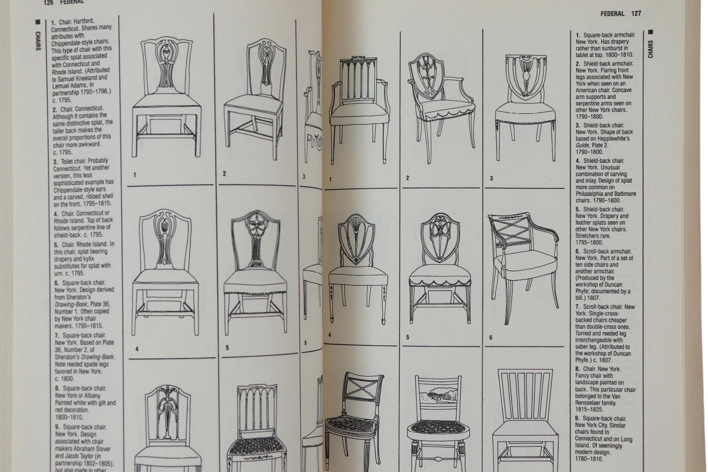 Paper Antique Furniture Guidebooks - Set of 7 For Sale