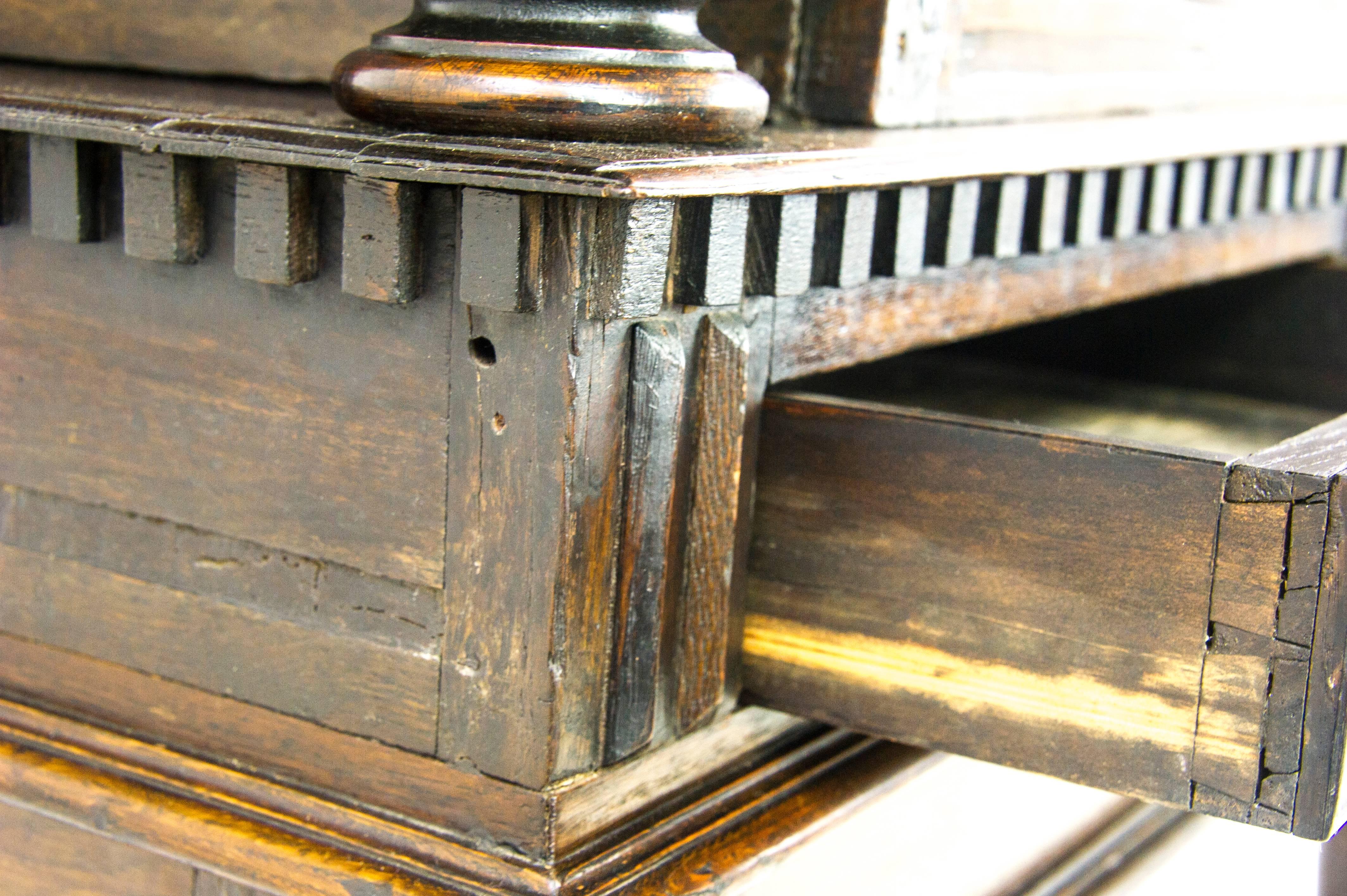 Antique Furniture Sideboard, Georgian Court Cupboard, Scotland, 1810 2