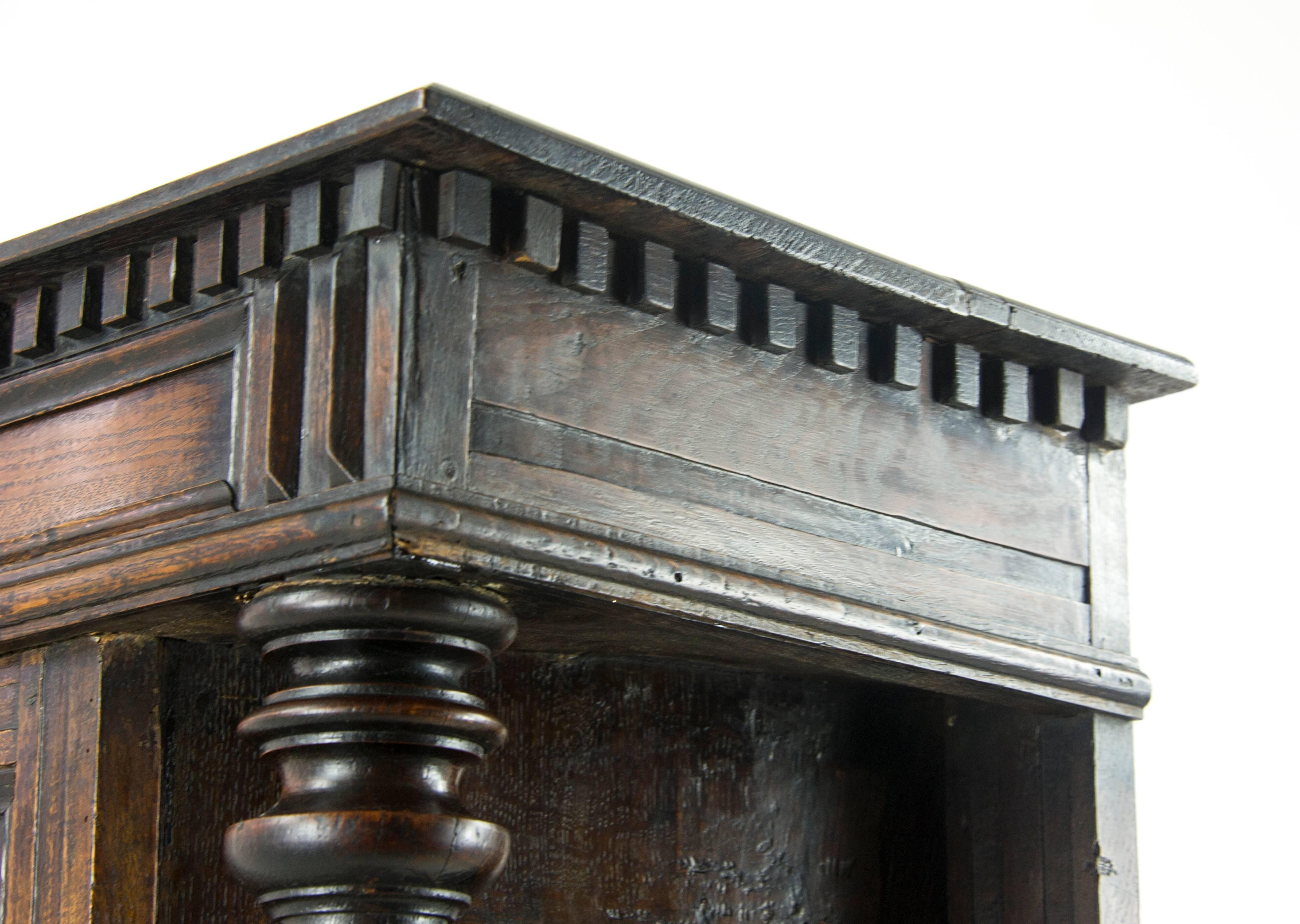 Antique Furniture Sideboard, Georgian Court Cupboard, Scotland, 1810 7