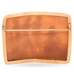 Vintage G Noto "Judgement of Paris (Picking Venus)" Yellow Gold Brooch