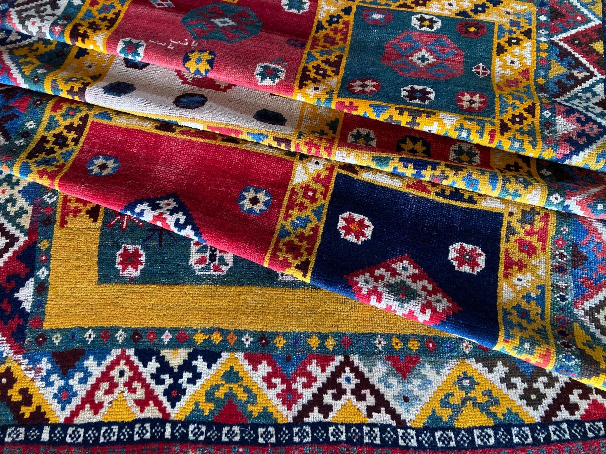 Antiker Gabbeh-Teppich 2,68 m X 1,42 m, antik im Angebot 12