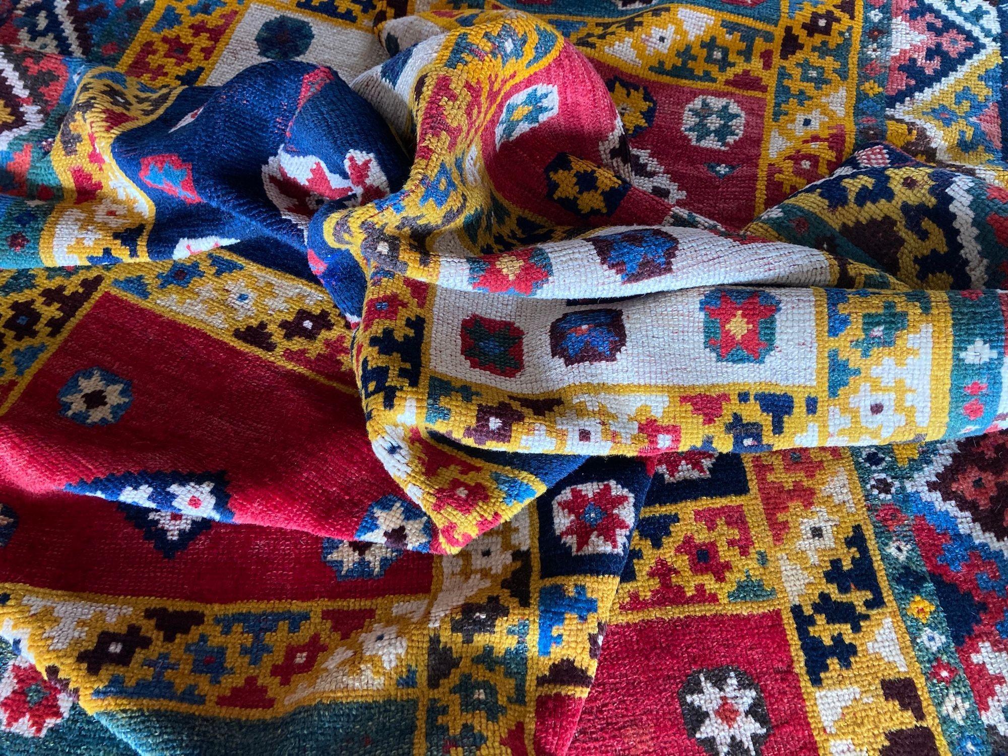 Antiker Gabbeh-Teppich 2,68 m X 1,42 m, antik im Angebot 13