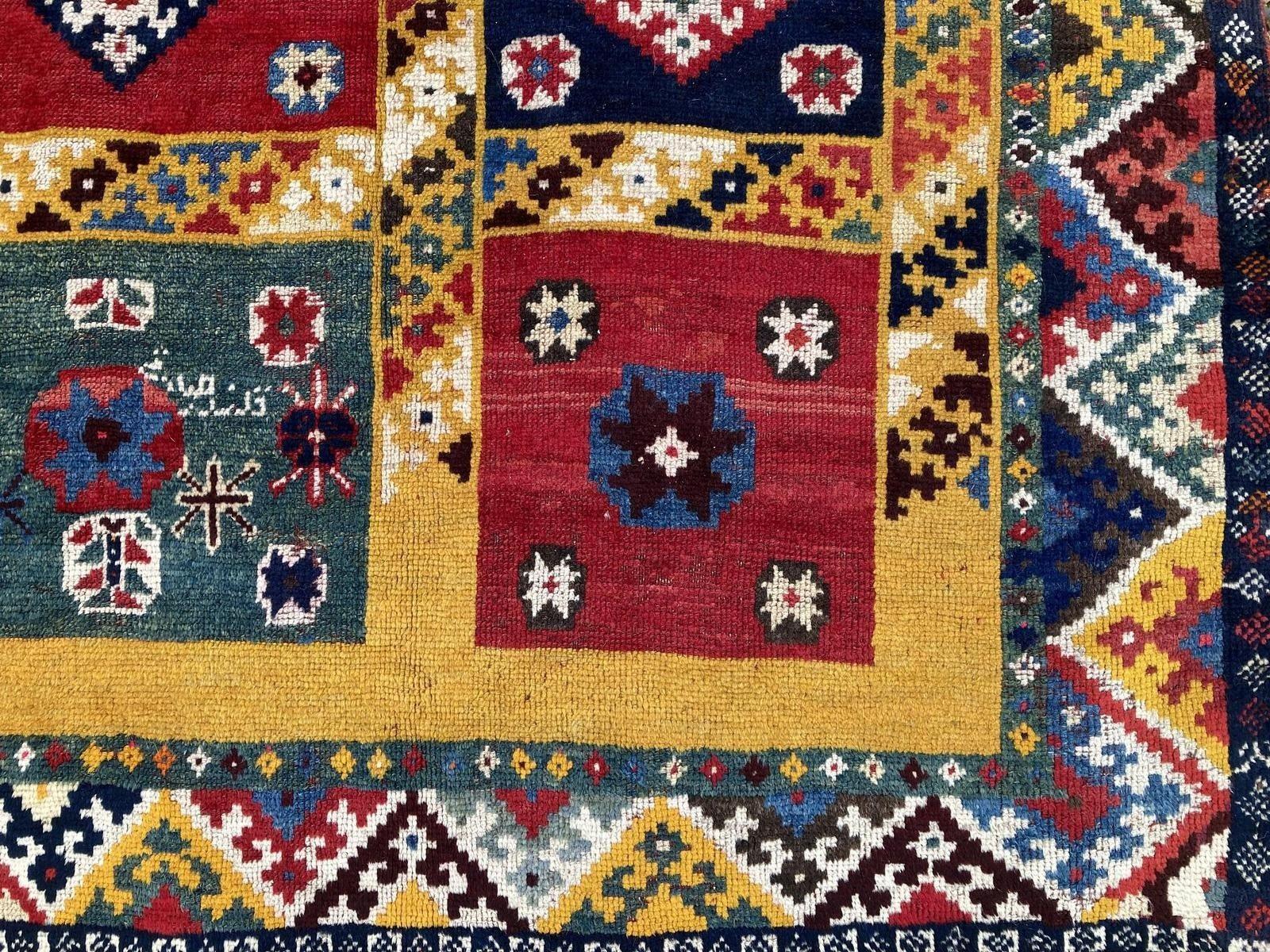 Antiker Gabbeh-Teppich 2,68 m X 1,42 m, antik im Angebot 1