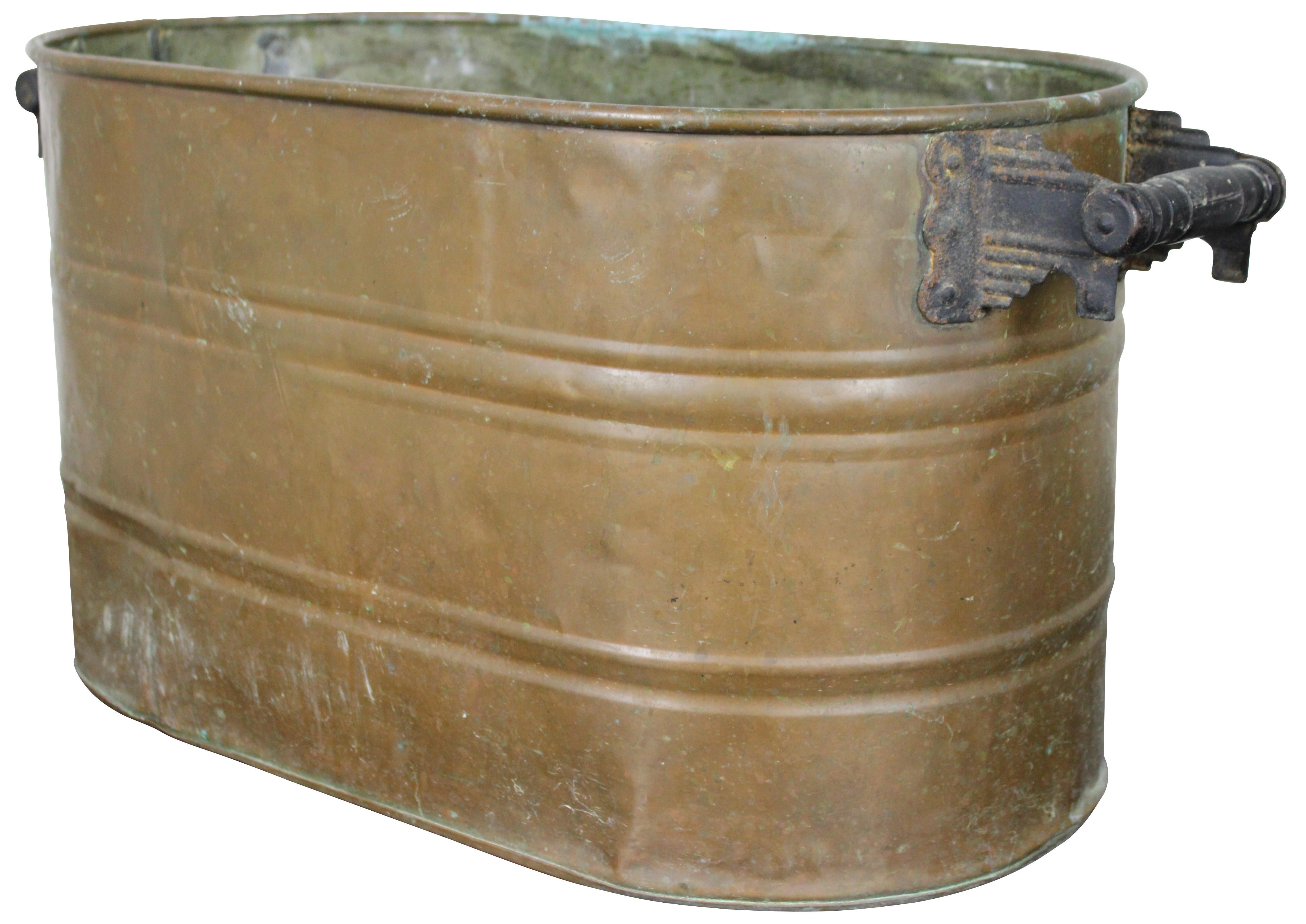 antique copper boiler