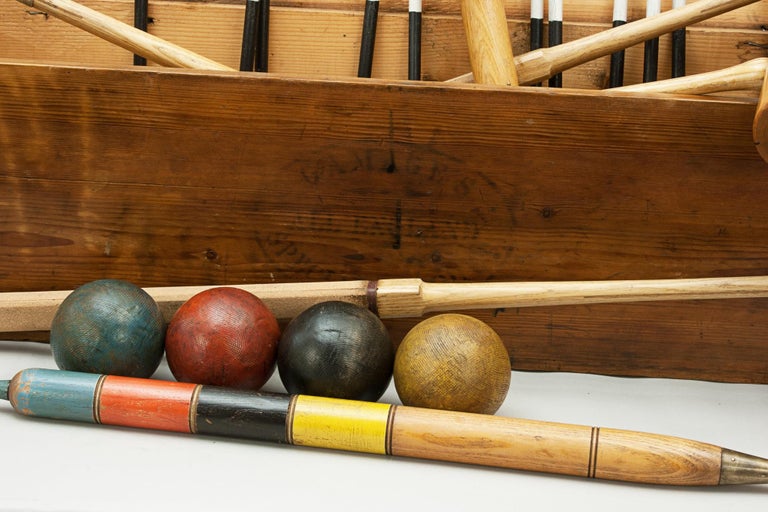 Antique Gamage's Special All England Croquet Set at 1stDibs