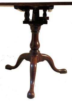 Antique Game Table Chessboard Birdcage Mahogany Satinwood Tripod England