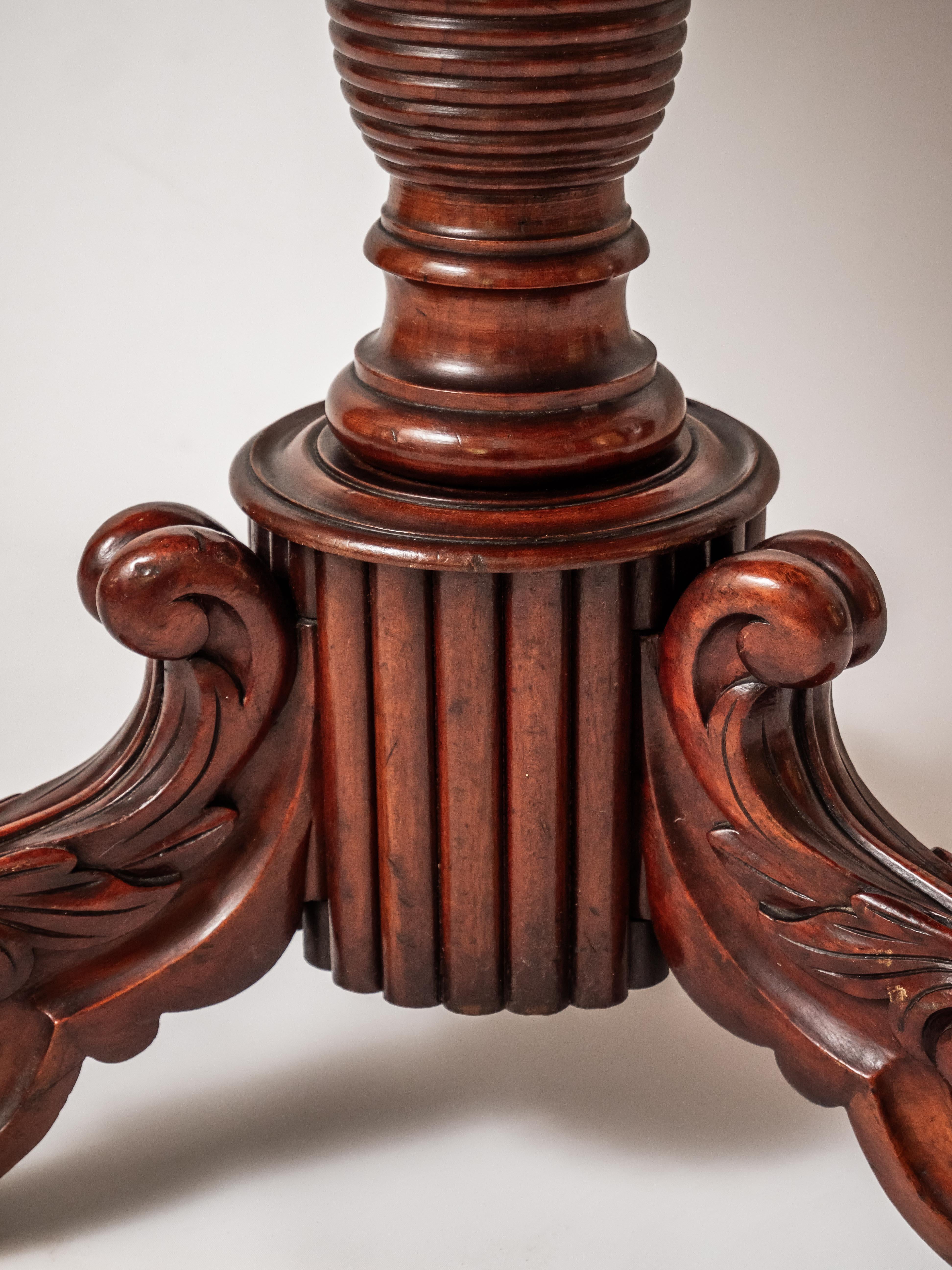Antique game table - folding For Sale 2