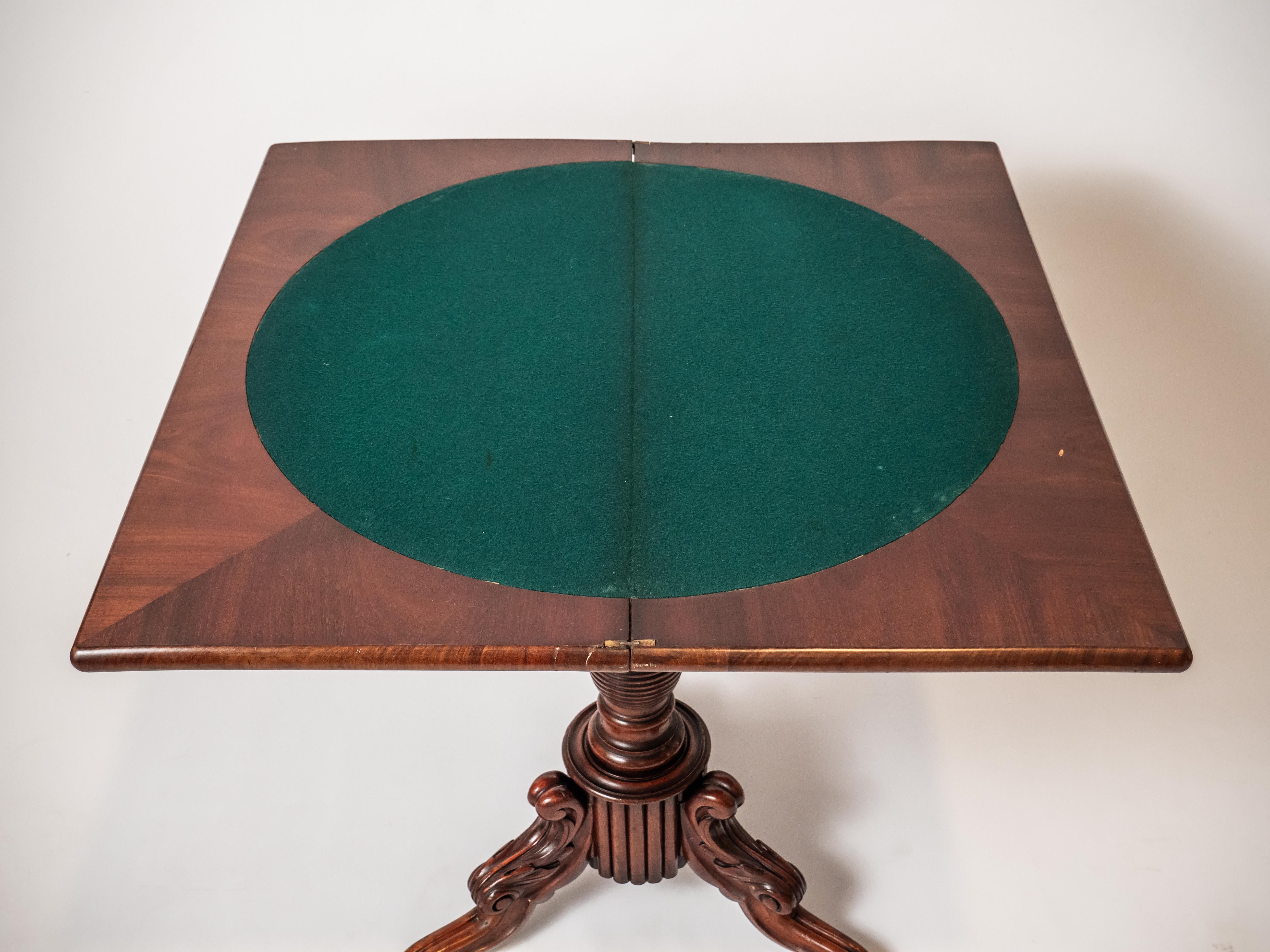 Mid-19th Century Antique game table - folding For Sale