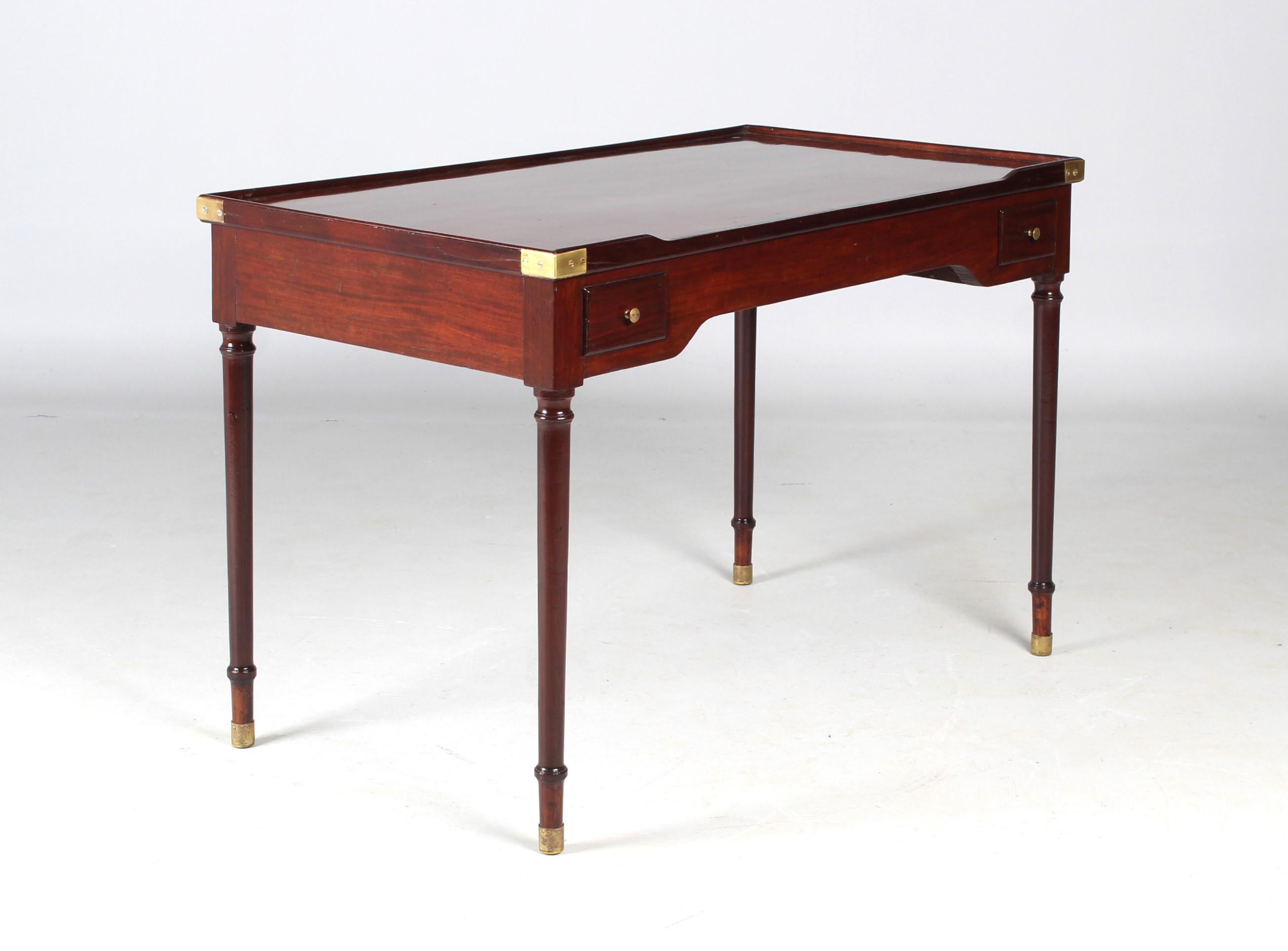 Antiker Spieltisch, Table à Tric Trac, Mahagoni, Frankreich, Directoire, um 1800 im Angebot 10