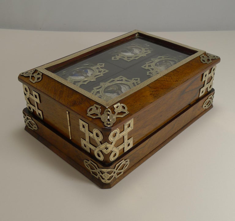 Antique Games / Playing Card Box, circa 1880 For Sale at 1stdibs