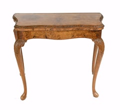 Antique Games Table by Epstein and Co, Walnut Card Tables