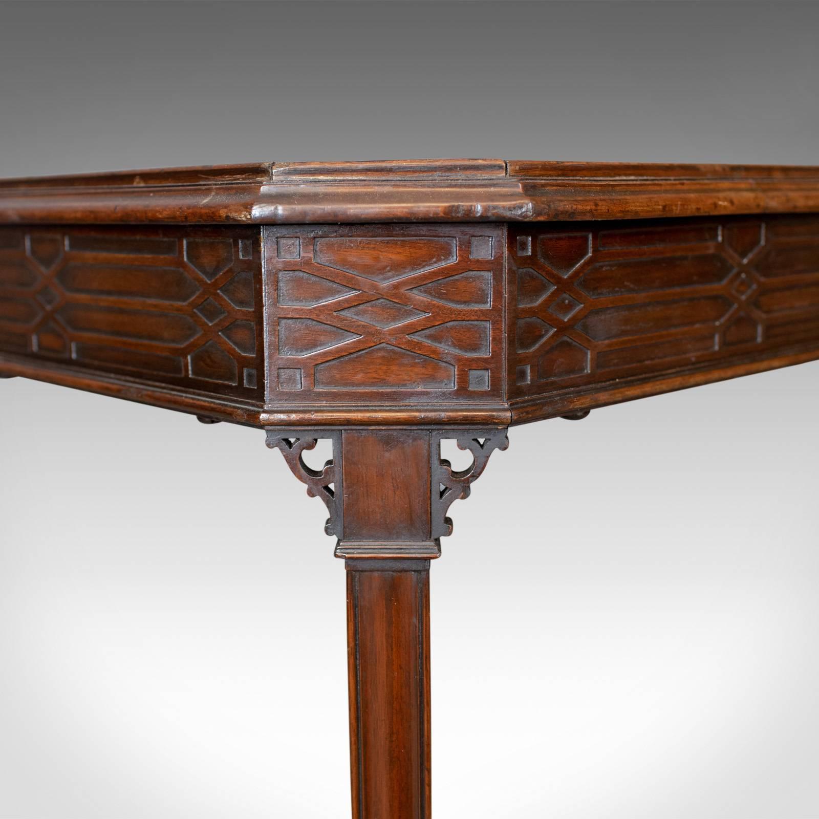 19th Century Antique Games Table, English, Georgian, Mahogany, Card, Oriental, circa 1800