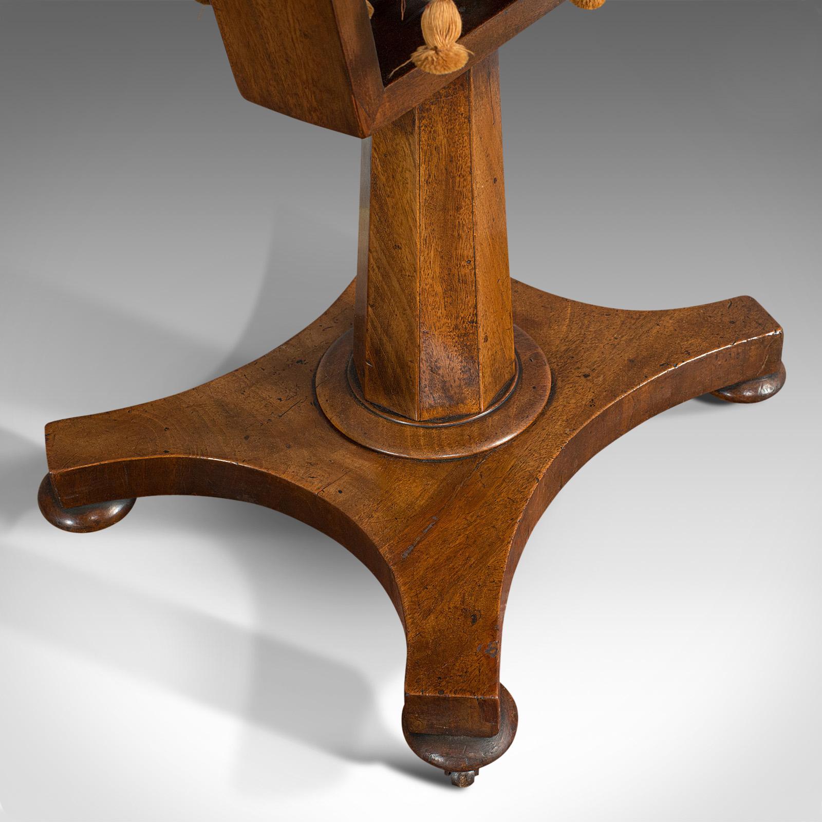 Antique Games Table, English, Mahogany, Chess, Workstation, Victorian, 1860 5