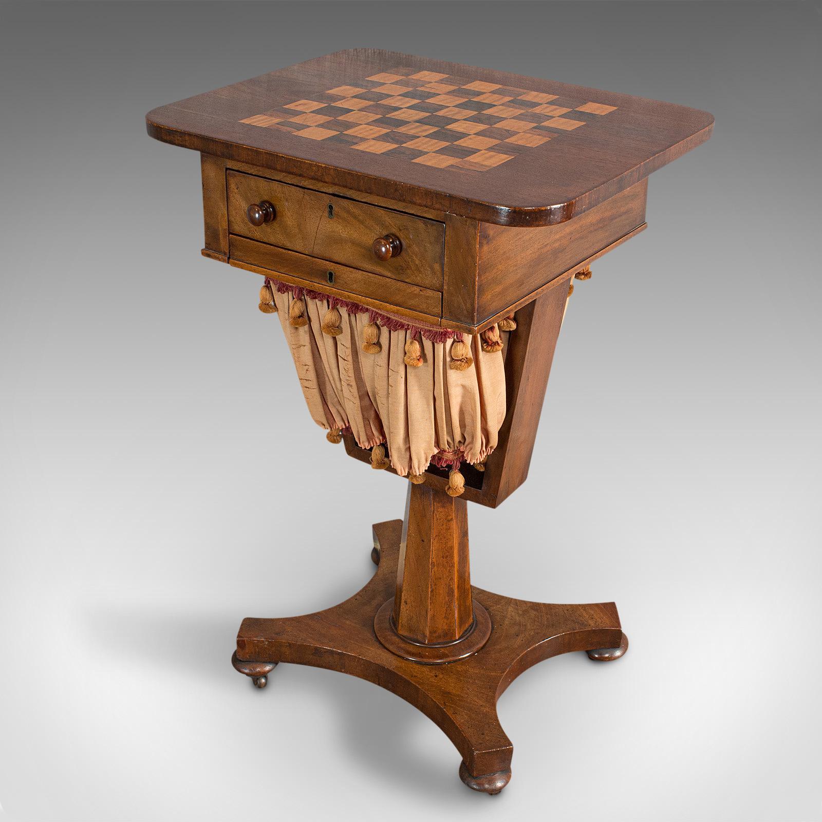 victorian chess table
