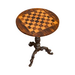 Antique Games Table, English, Rosewood, Mahogany, Chess Board, Victorian
