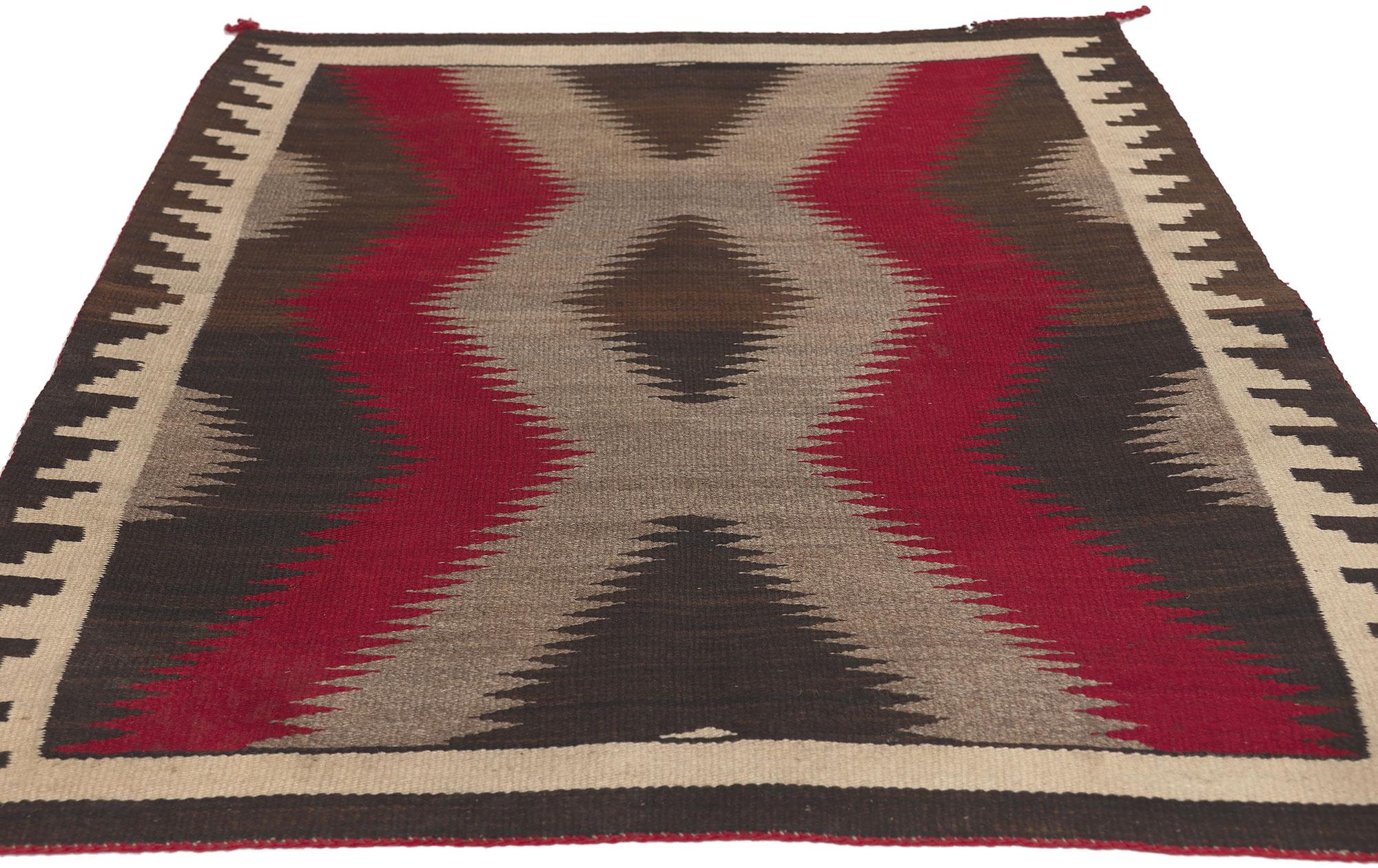 American Antique Ganado Navajo Rug, Southwest Modern Desert Meets Contemporary Santa Fe For Sale