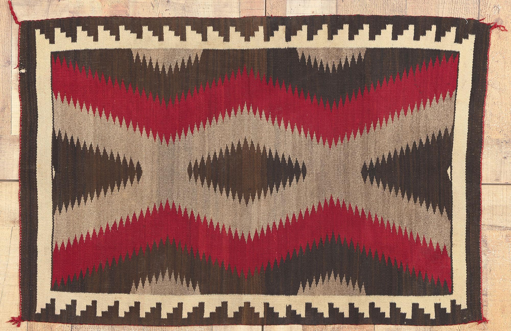 Antique Ganado Navajo Rug, Southwest Modern Desert Meets Contemporary Santa Fe For Sale 2