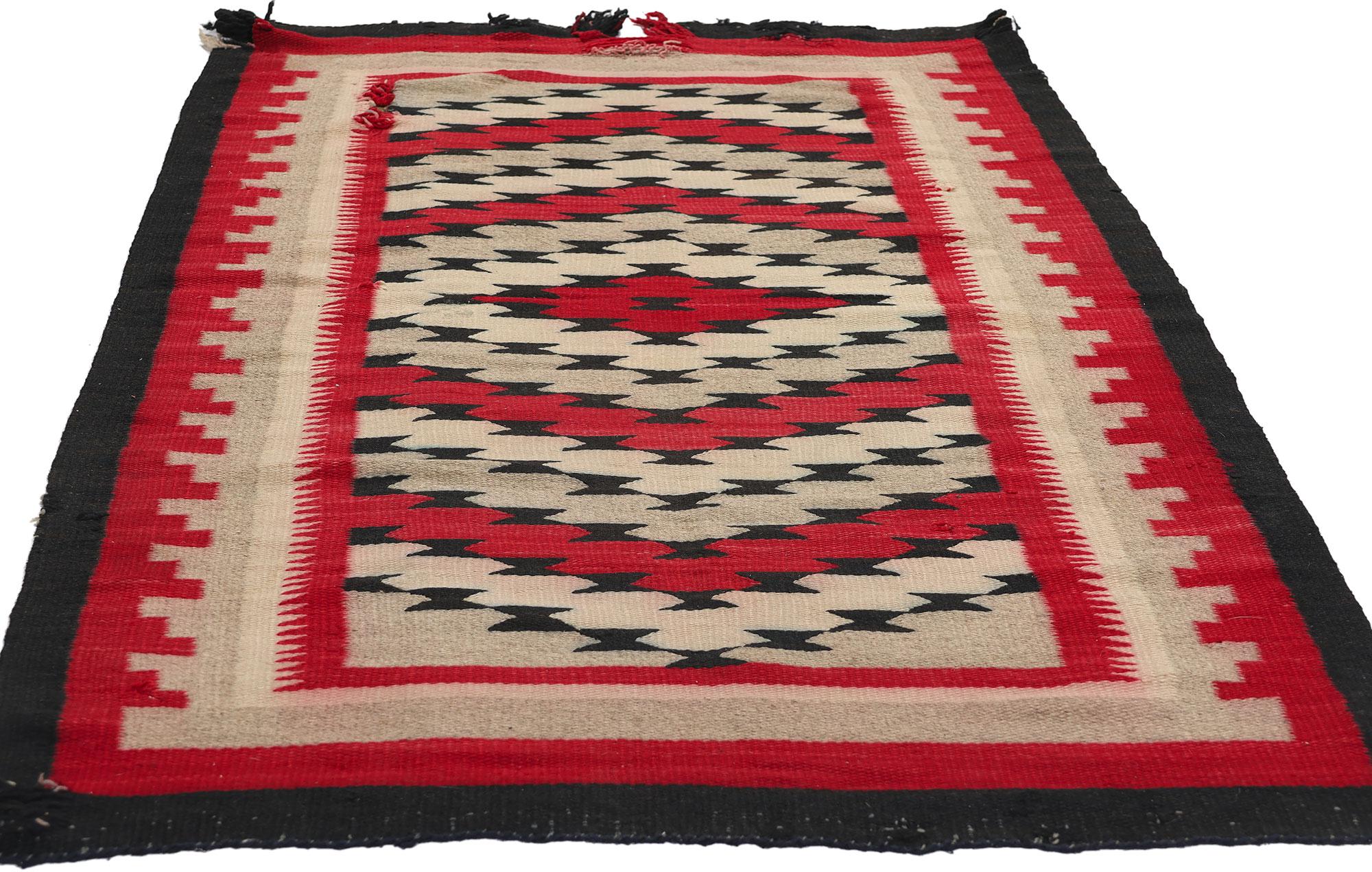 American Antique Ganado Navajo Rug, Southwest Modern Desert Meets Contemporary Santa Fe For Sale