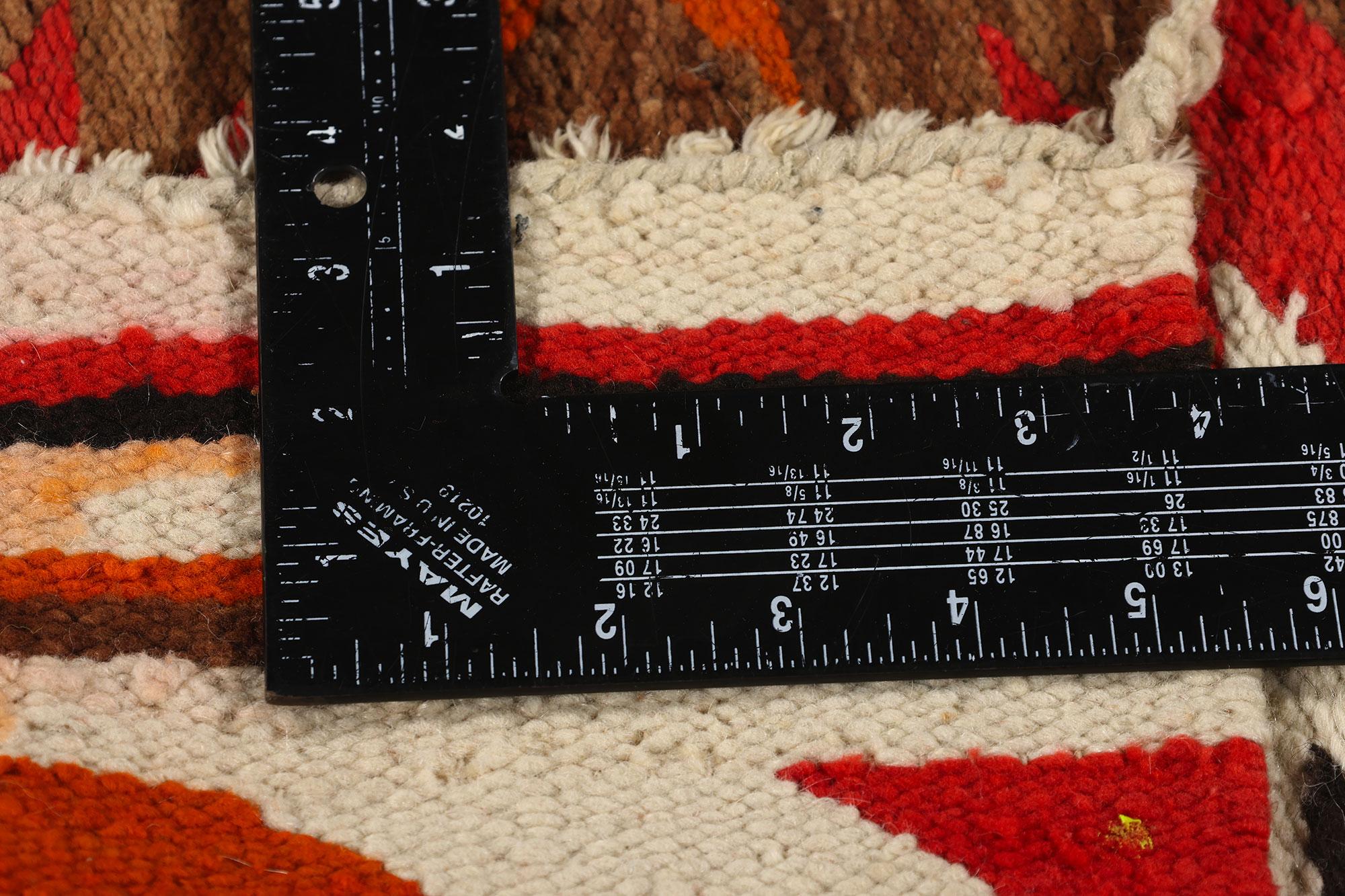 Alfombra Antigua Ganado Estilo Navajo, Suroeste Moderno Desierto y Contemporáneo Santa Fe Tejido a mano