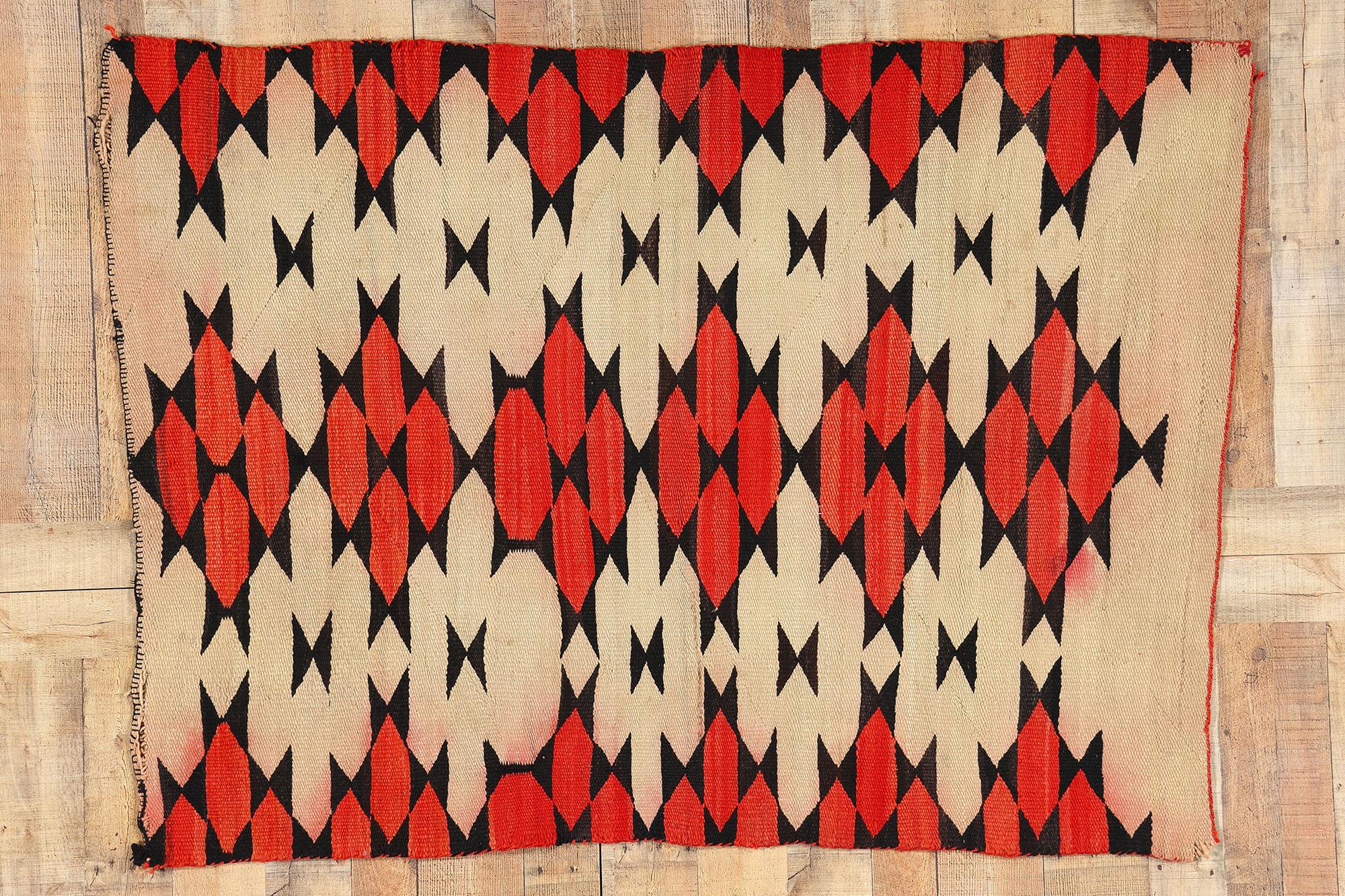 Antique Ganado Navajo-Style Rug, Southwest Modern Desert & Contemporary Santa Fe For Sale 2