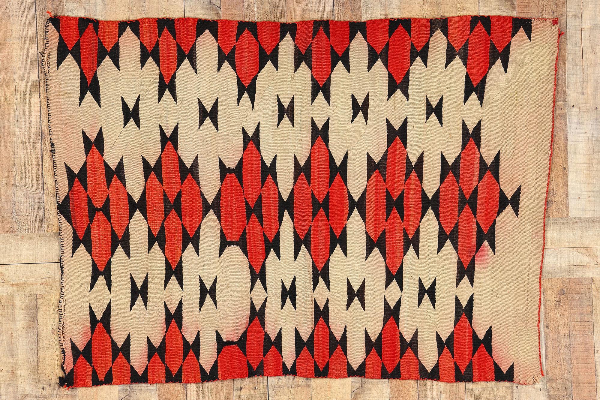 Antique Ganado Navajo Rug, Southwest Modern Desert Meets Contemporary Santa Fe en vente 2