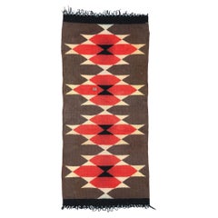 Used Ganado Navajo Rug, Southwest Modern Desert Meets Contemporary Santa Fe