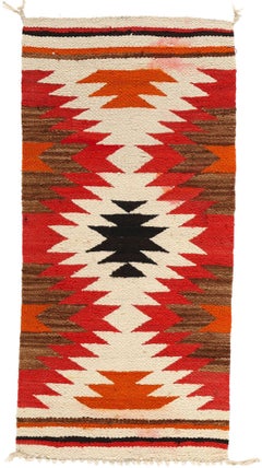 Used Ganado Navajo Rug, Southwest Modern Desert Meets Contemporary Santa Fe