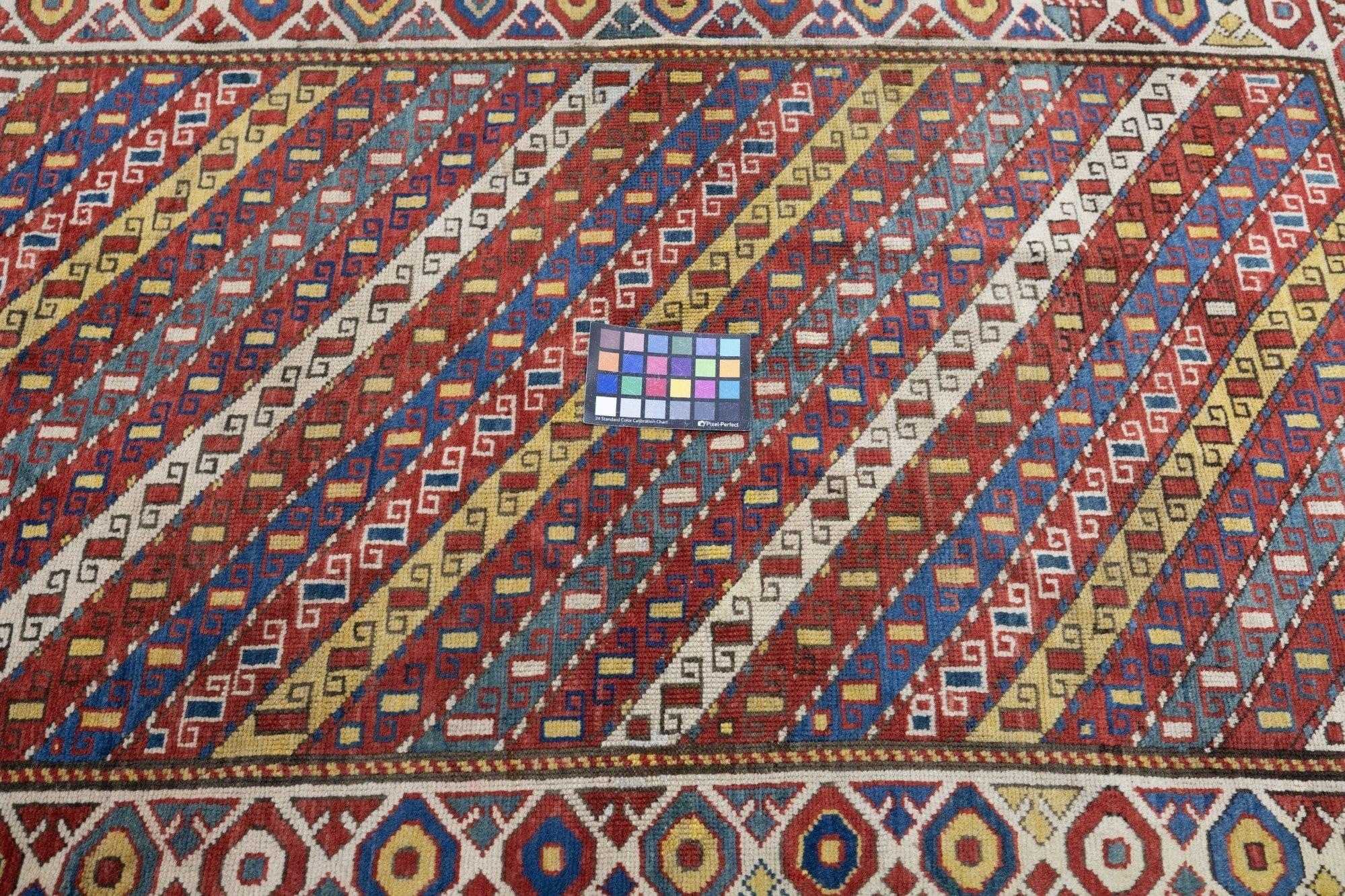 Wool Antique Ganje Kazak Rug 3'11'' x 5'11'' For Sale