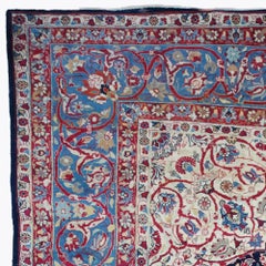 Antique Garden Design Carpet - Late 19th Century